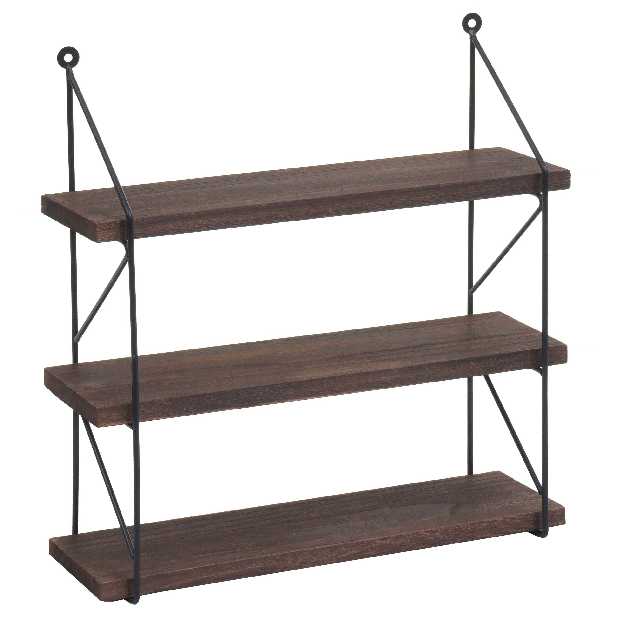 MCW Wandregal MCW-K78, Drei Regalböden, Industriedesign günstig online kaufen