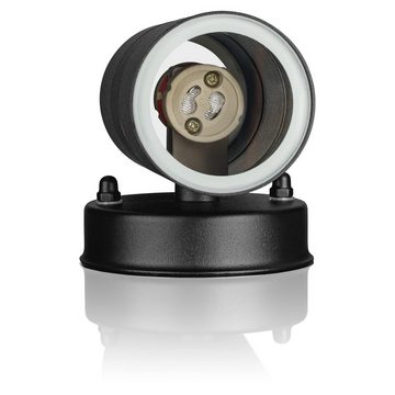 SEBSON Außen-Wandleuchte LED Außenleuchte IP44 inkl. 2x GU10 LED Lampe 3W 330lm kaltweiß, Kaltweiß, inkl. LED Leuchtmittel