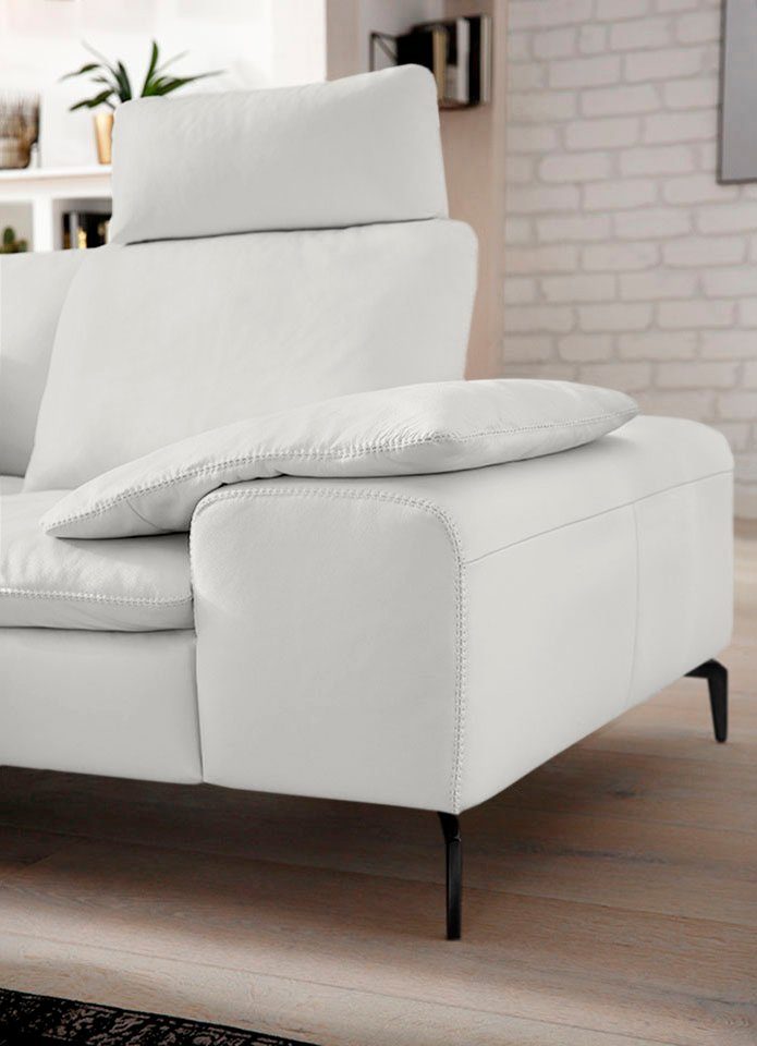 W.SCHILLIG Ecksofa valentinoo, Designsofa, elegant und bequem, L-Form, Set, mit Sitztiefenverstellung, Breite 318 cm