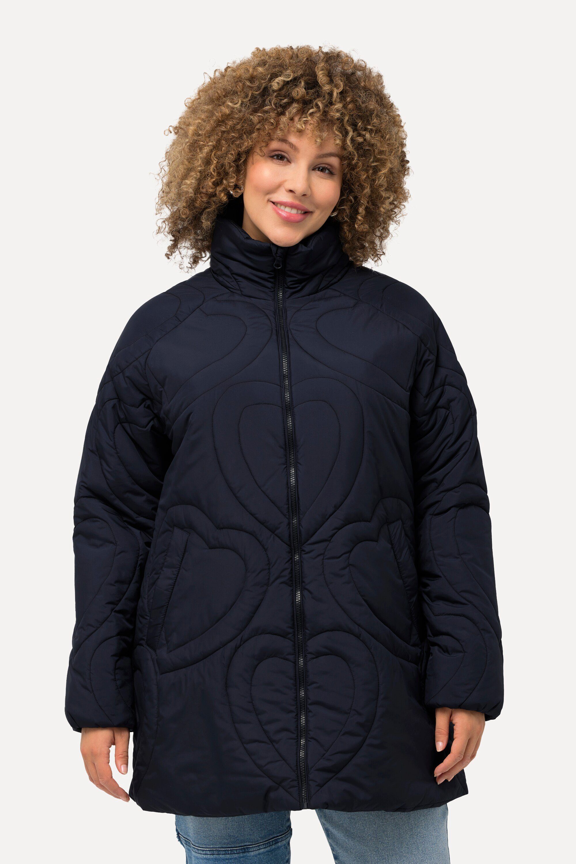 Ulla Popken Steppjacke HYPRAR Funktions-Steppjacke Herzen günstig online kaufen