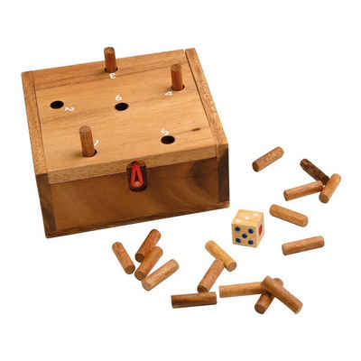 Philos Spiel, Familienspiel 6338 - Super Six, Lucky Six, Brettspiel aus Holz, 1-2..., Strategiespiel