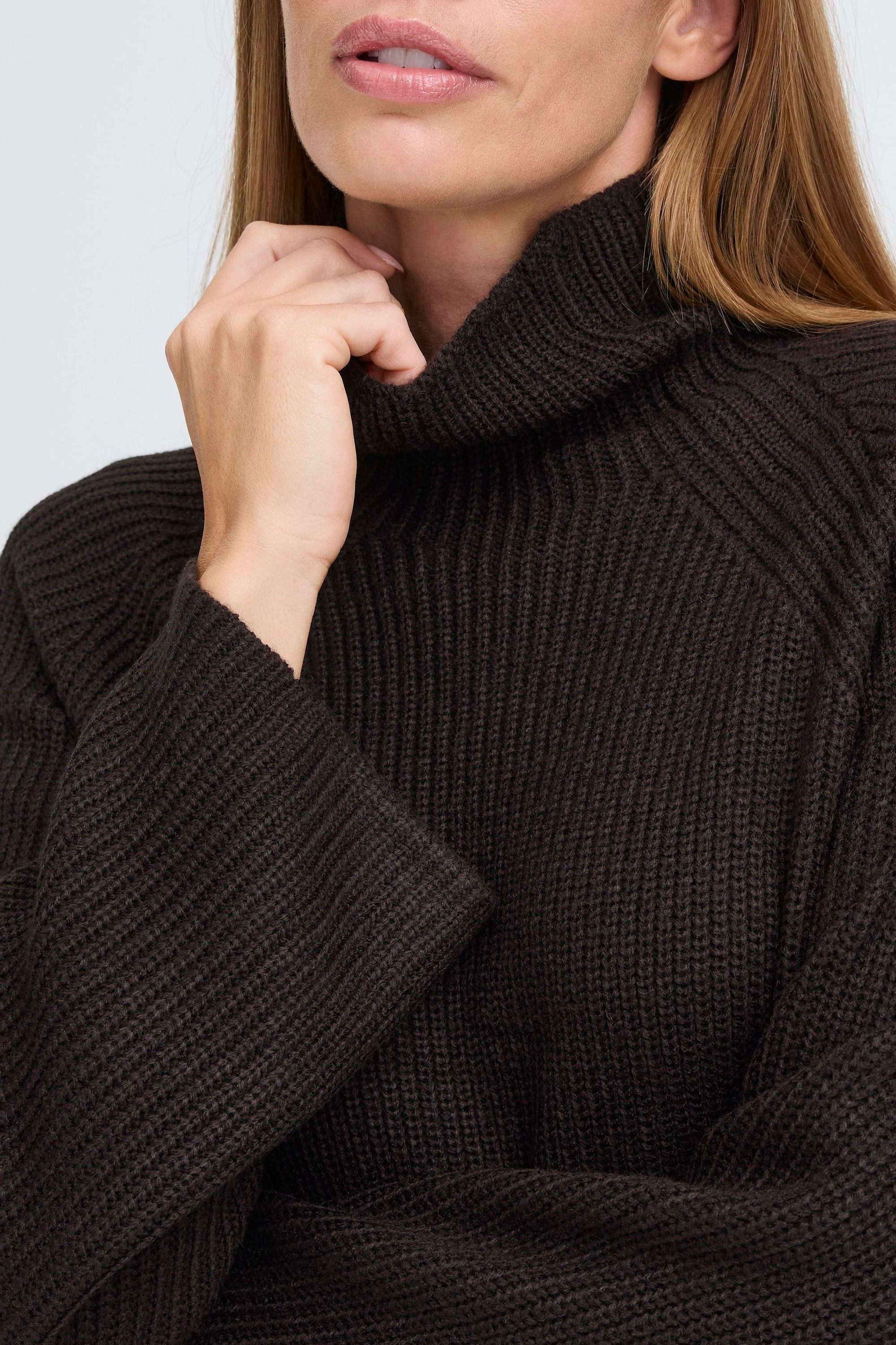 OXMO Strickpullover OXNelly Modischer Rollkragenpullover