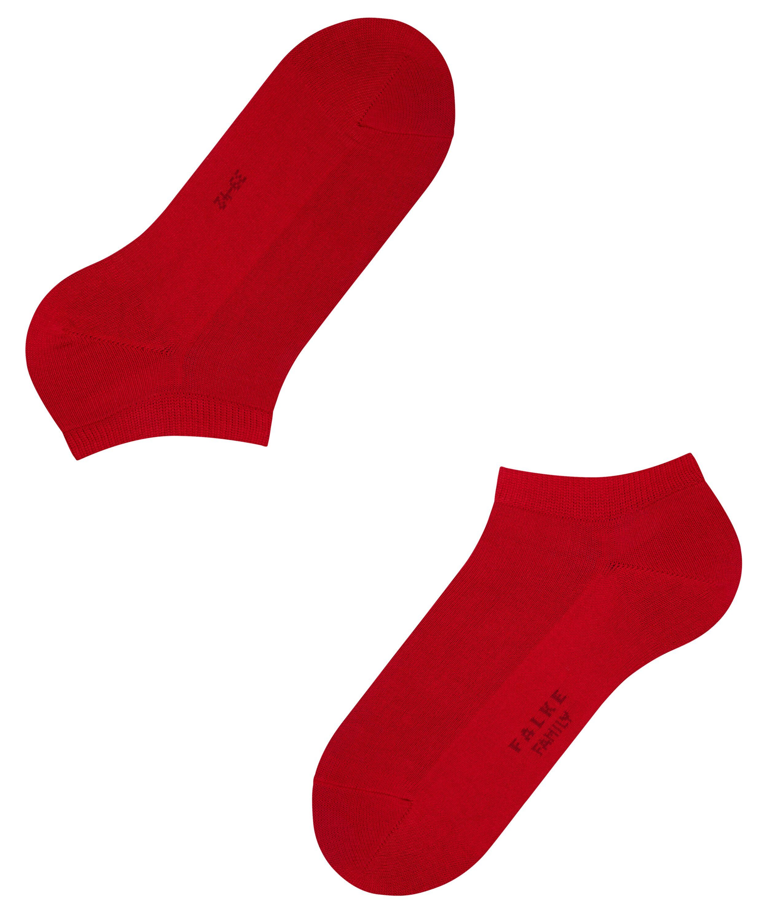 FALKE Sneakersocken Family (1-Paar) mit Baumwolle scarlet (8228) nachhaltiger