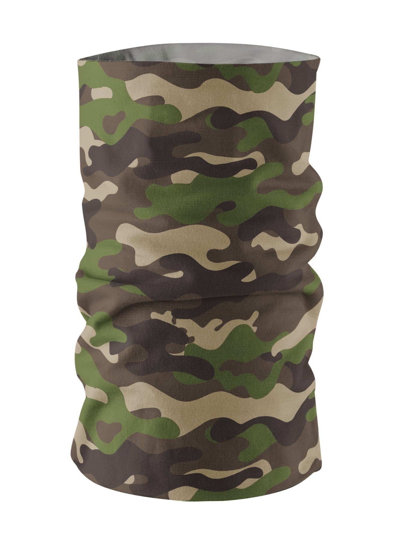 Maskworld Verkleidungsmaske Schlauchschal Camouflage, Elastisches Halstuch günstig online kaufen