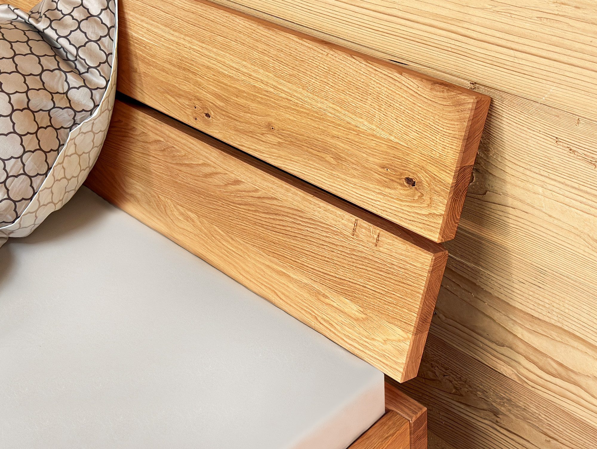 Moebel-Eins Massivholzbett DAKONA Kufenbett mit Kopfteil, Material Massivholz, DAKONA Kufenbett mit Kopfteil, Material Massivholz