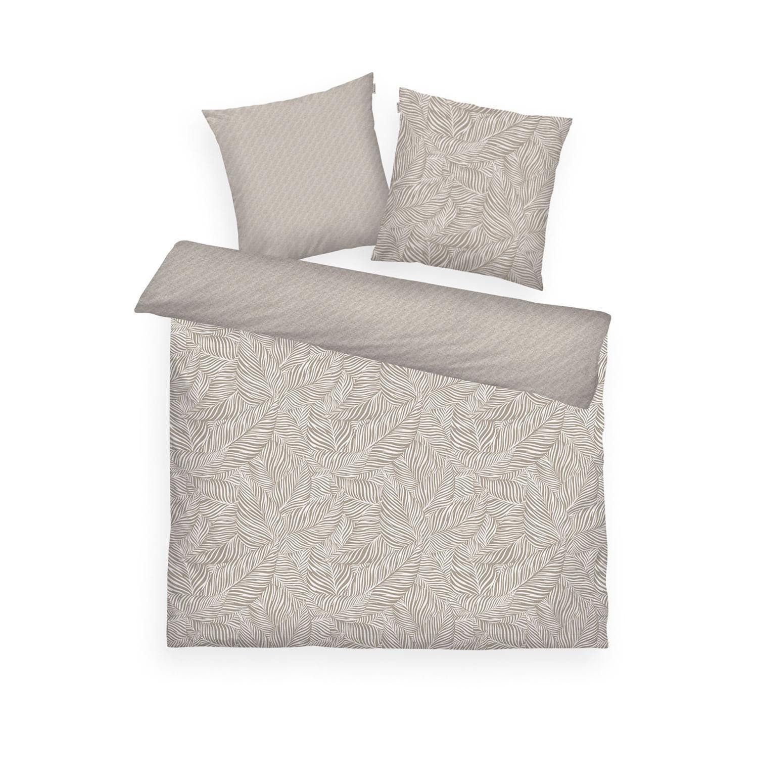 TOM TAILOR Постельное белье LAVENA, L 200 x B 200 cm, Creme, Weiß, Satin, 1 teilig, 100% Baumwolle