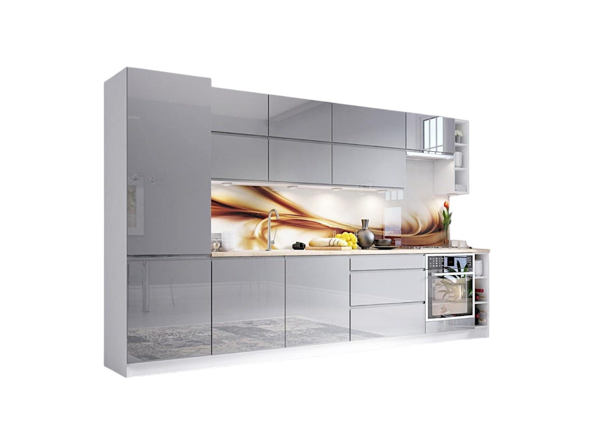ROYAL24_MARKT Küchenzeile K40-G340 - Aspen - günstig online kaufen