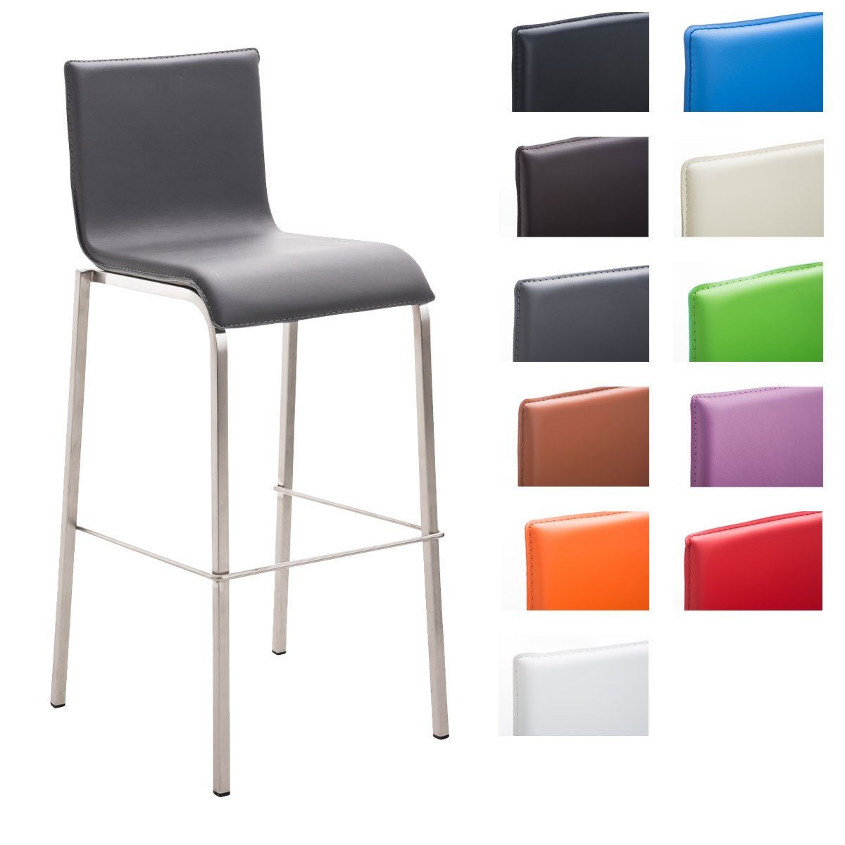 CLP Barhocker Avola Kunstleder flach E78, günstig online kaufen