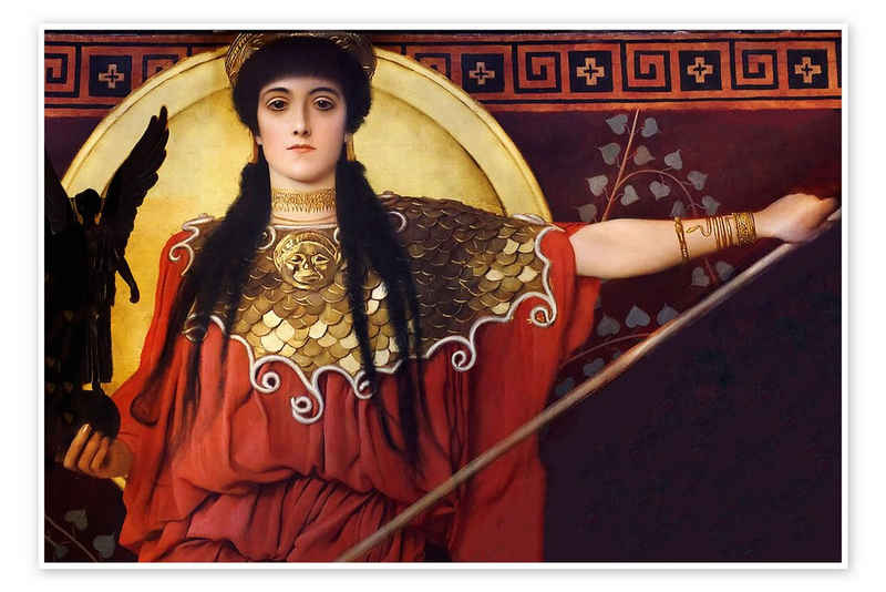 Posterlounge Poster Gustav Klimt, Griechische Antike (Athene), Wohnzimmer Malerei