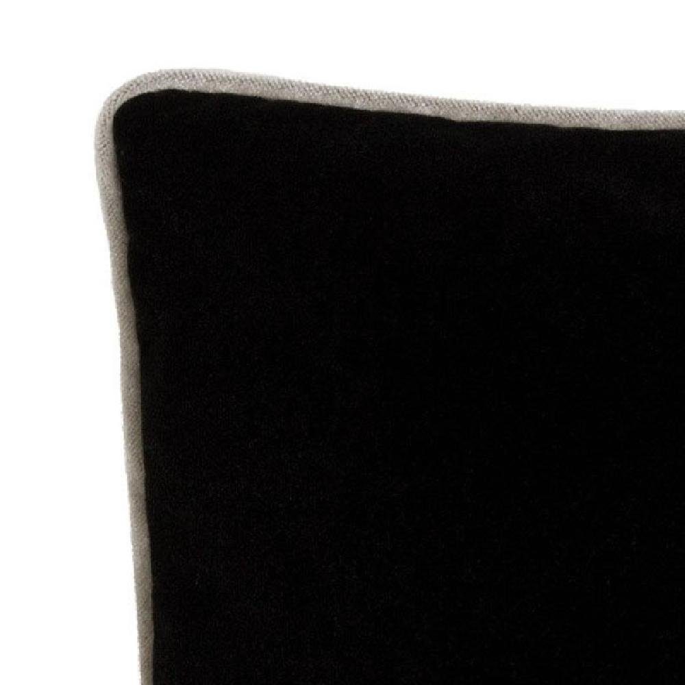 ROHLEDER Kissenhülle Kissenhülle Samt Big Cloud Crow Schwarz (50x50cm)