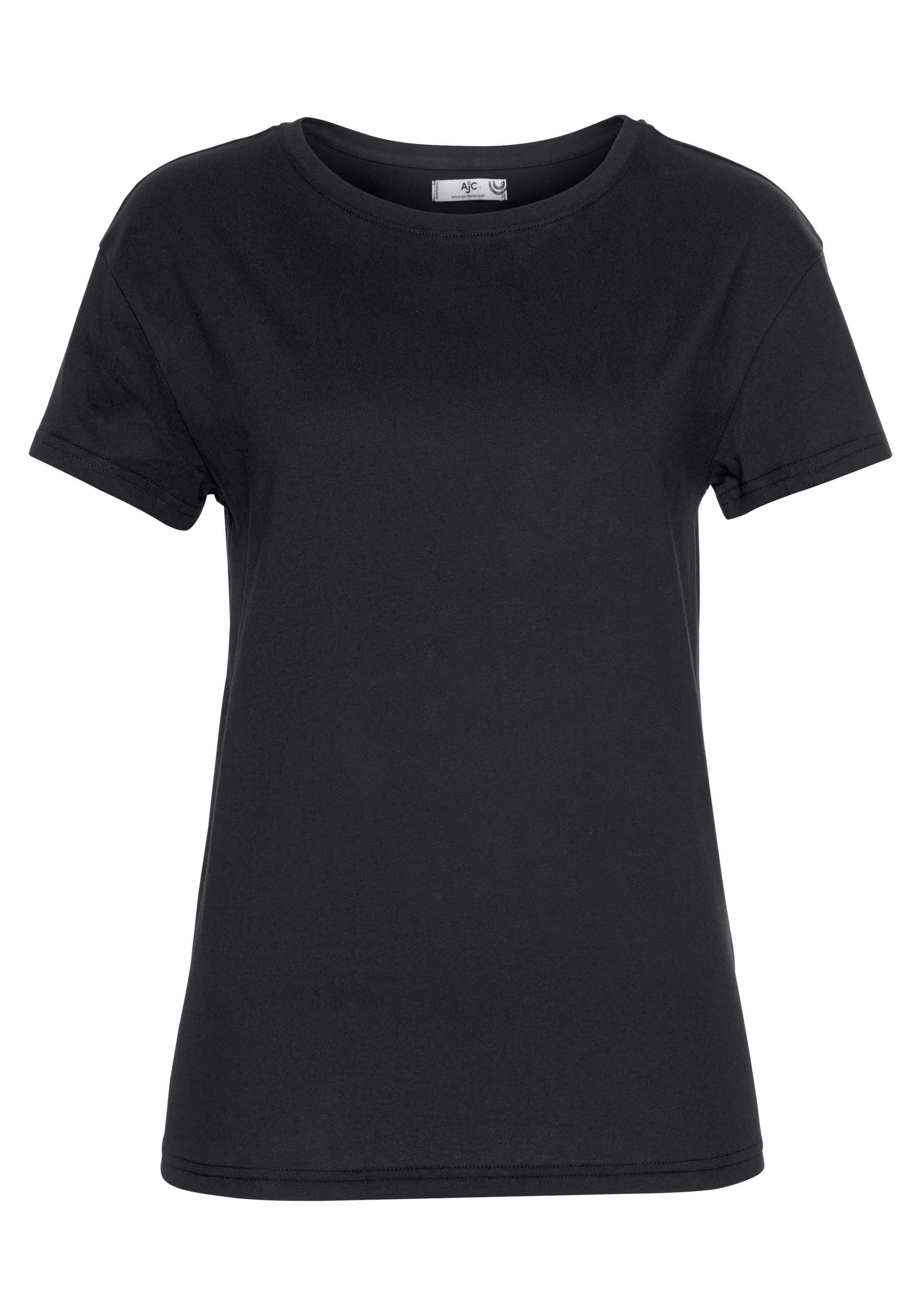 KOLLEKTION trendigen - im AJC schwarz T-Shirt Oversized-Look NEUE