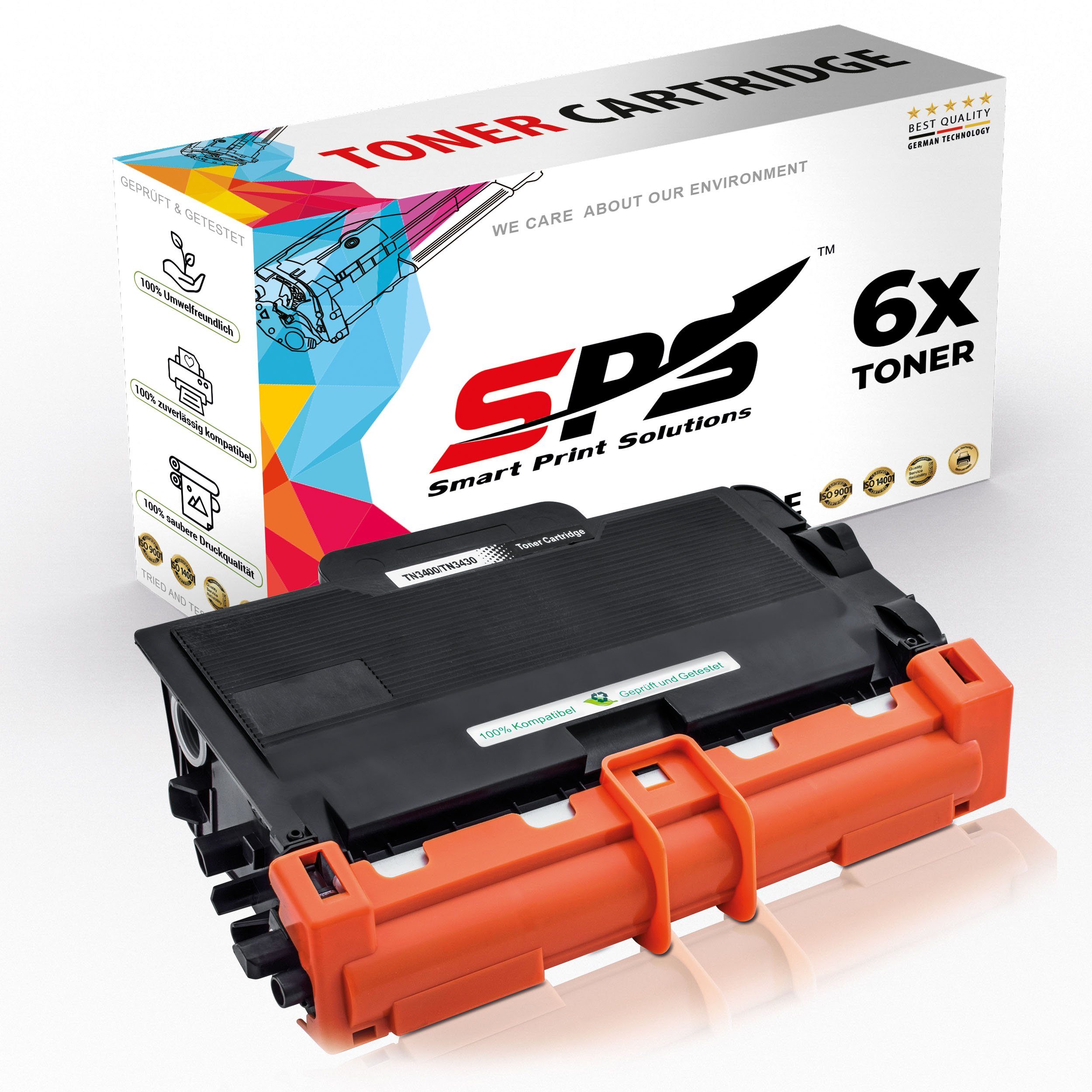 Pack) Tonerkartusche (6er für Kompatibel SPS Brother TN-3430, DCP-L5500D