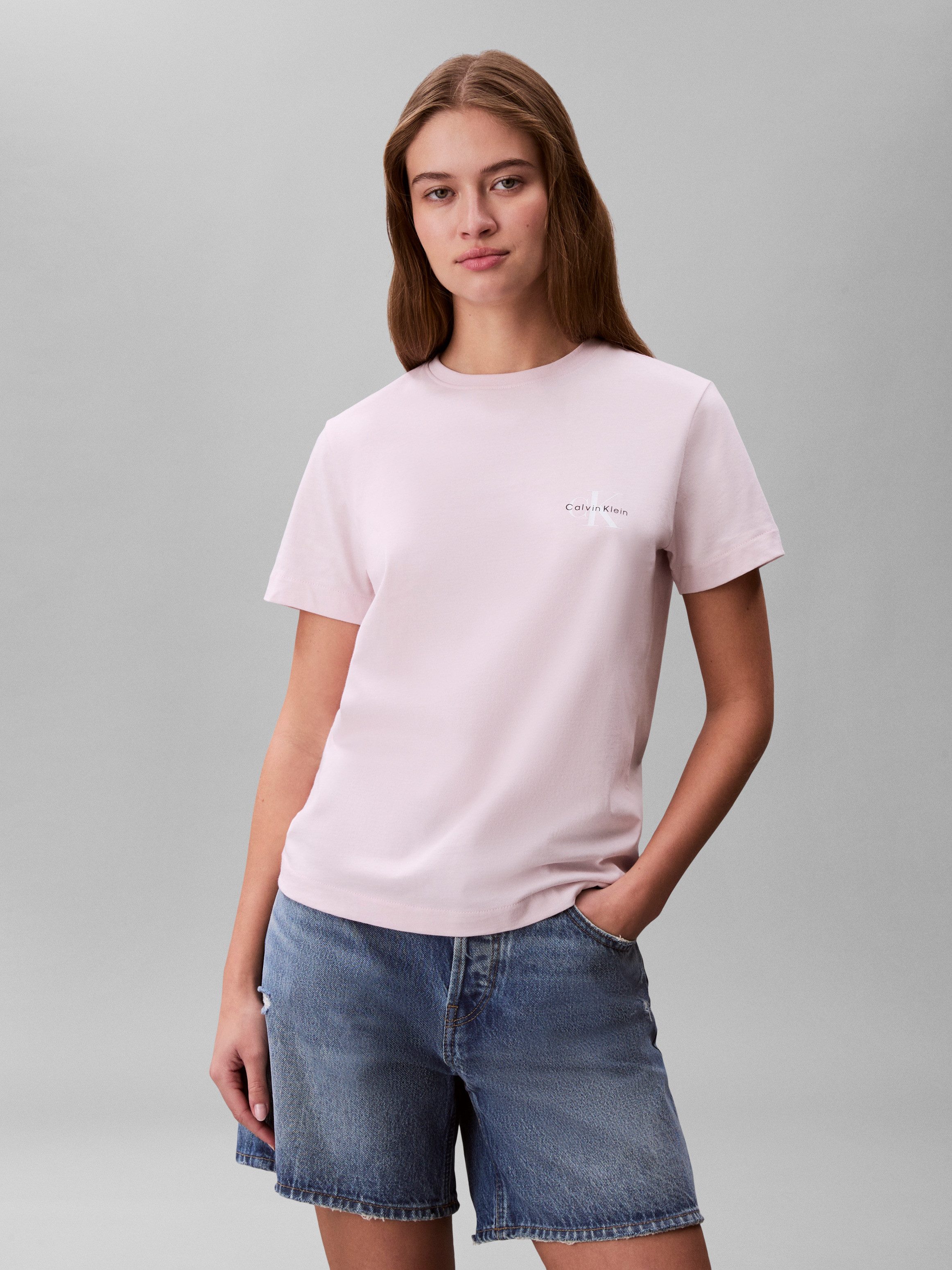 Calvin Klein Jeans T-Shirt MONOLOGO CN 2 PACK TEE (Packung, 2-tlg., 2er-Pack), Logoschriftzug