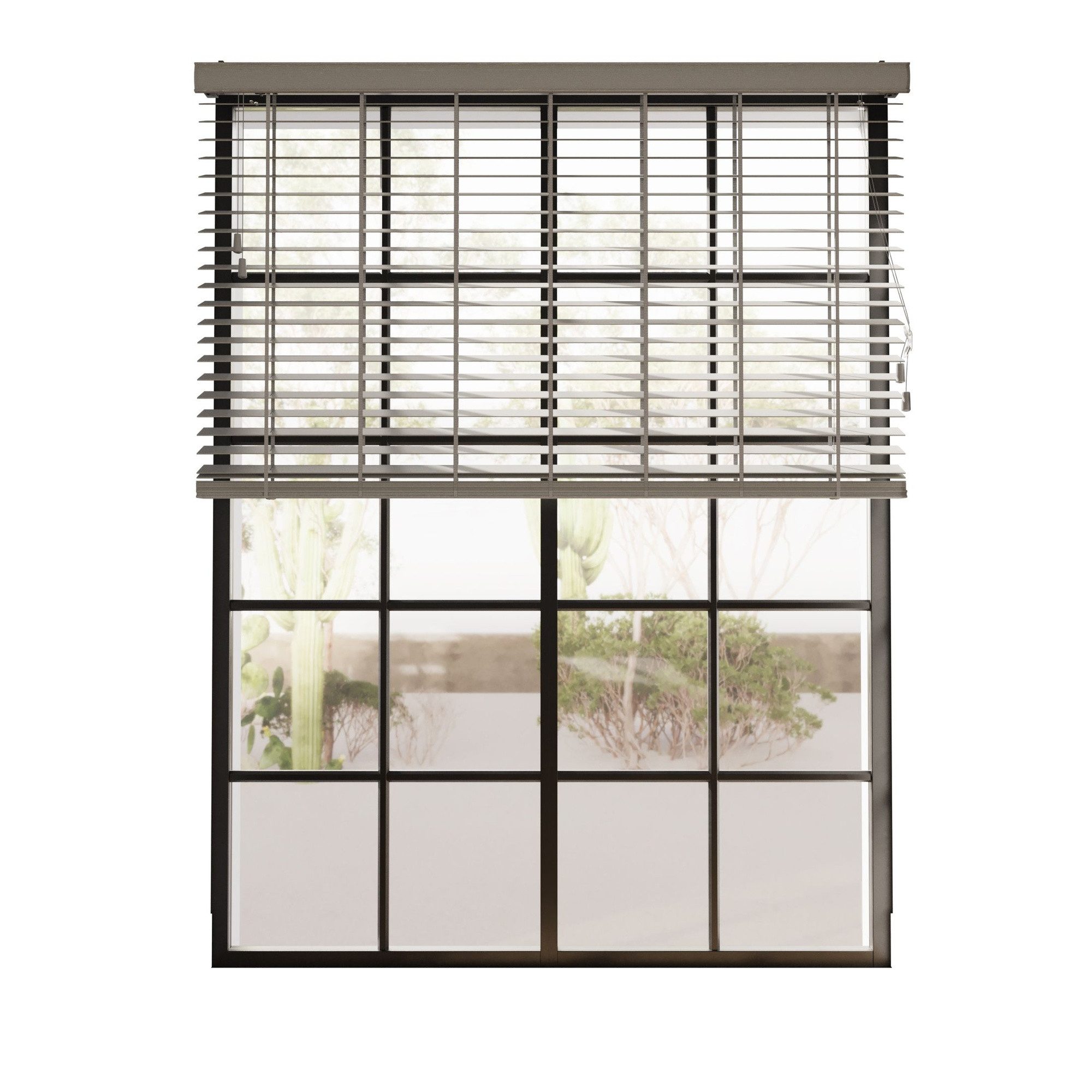 Cocoon Home Jalousie Bambus Jalousie inklusive Montagematerial, Cocoon Bambus Jalousien 170 x 240 cm - 50mm Lamellen - Grau