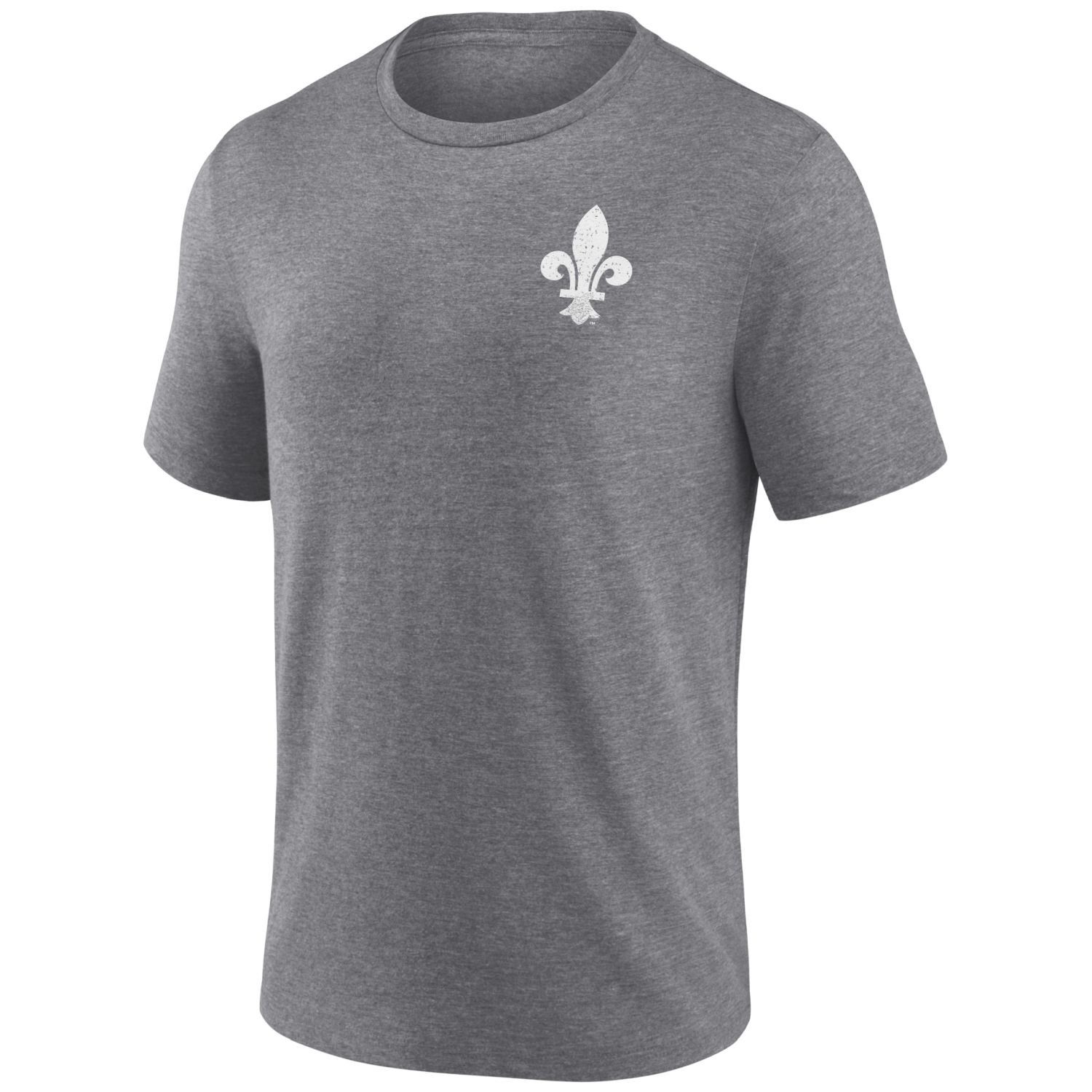 Fanatics Print-Shirt Quebec Nordiques TriBlend Backprint heather grey