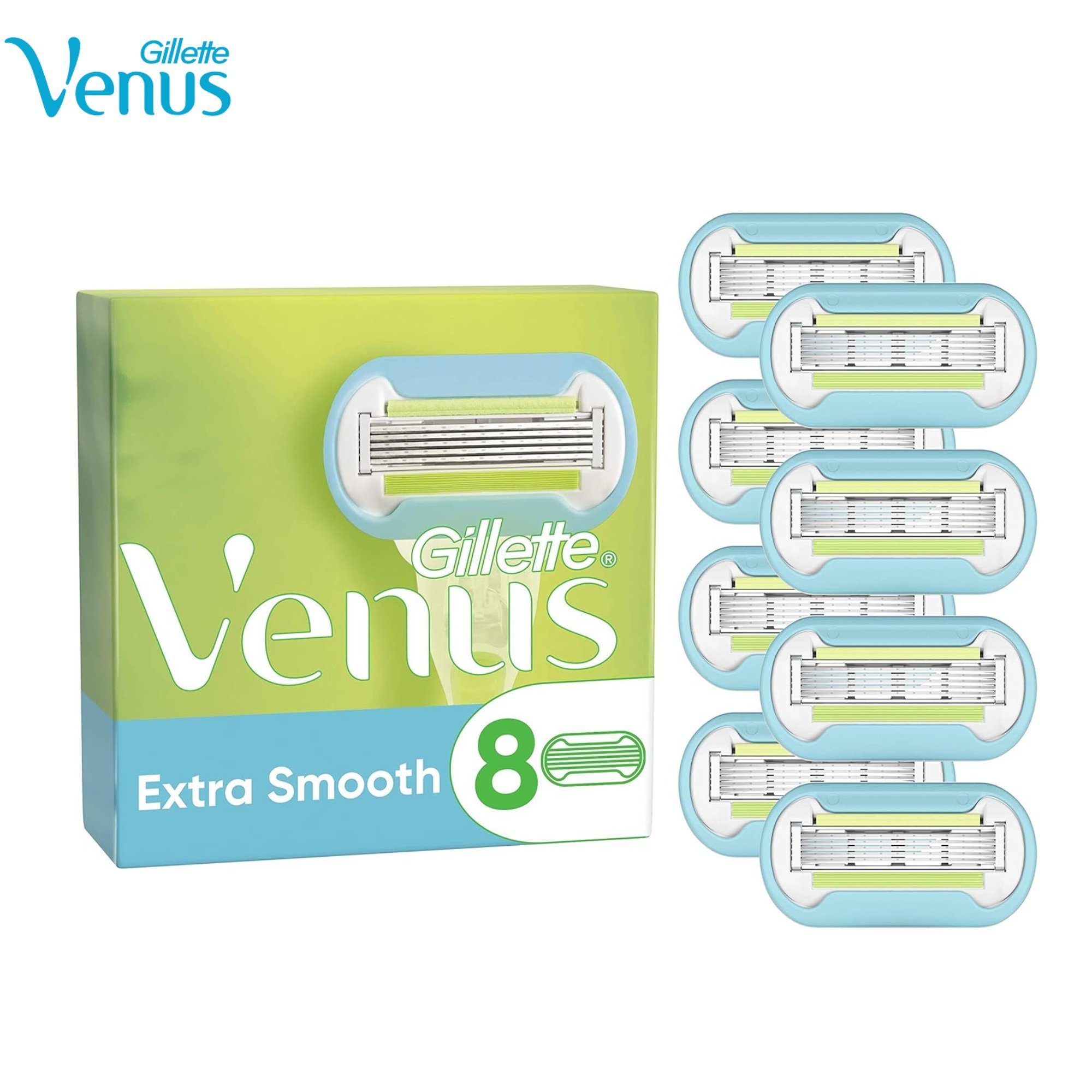 Gillette Venus Rasierklingen Extra Smooth, 1-tlg., 5-fach-Klingen mit Diamant-ähnlicher Beschichtung