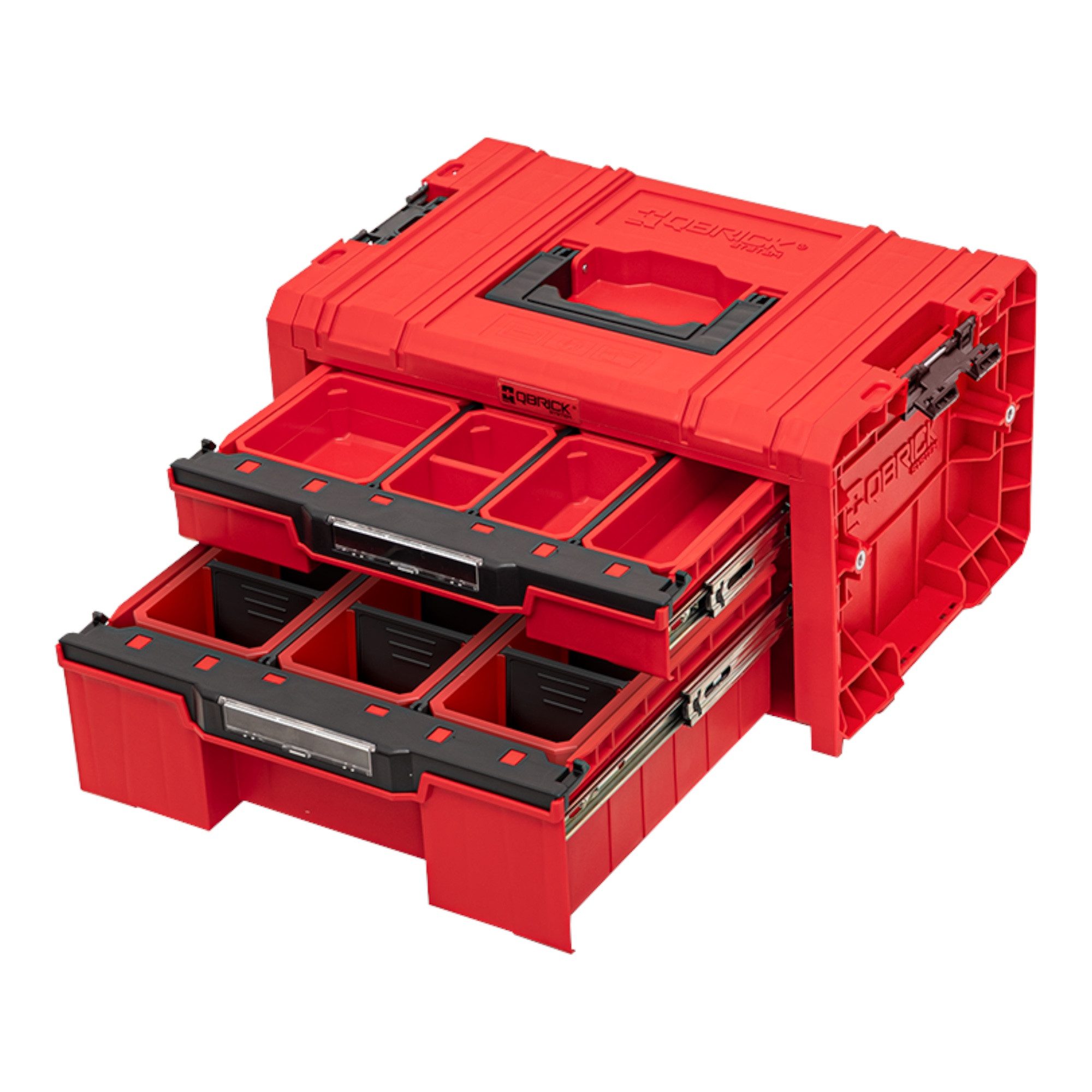 QBRICK System Werkzeugkoffer Qbrick System PRO Drawer 2 Toolbox 2.0 Expert RED ULTRA HD Custom