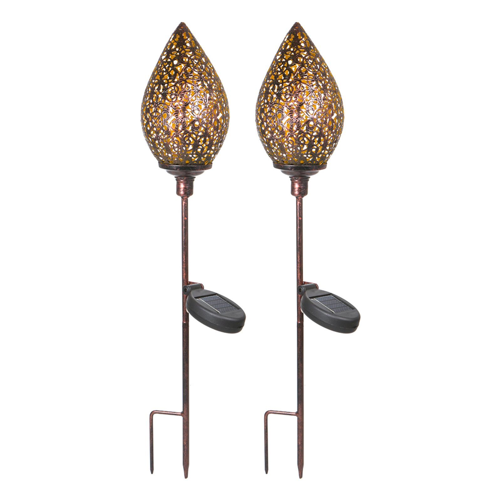 HTI-Living LED Solarleuchte Solarlampe Knospe 2er günstig online kaufen