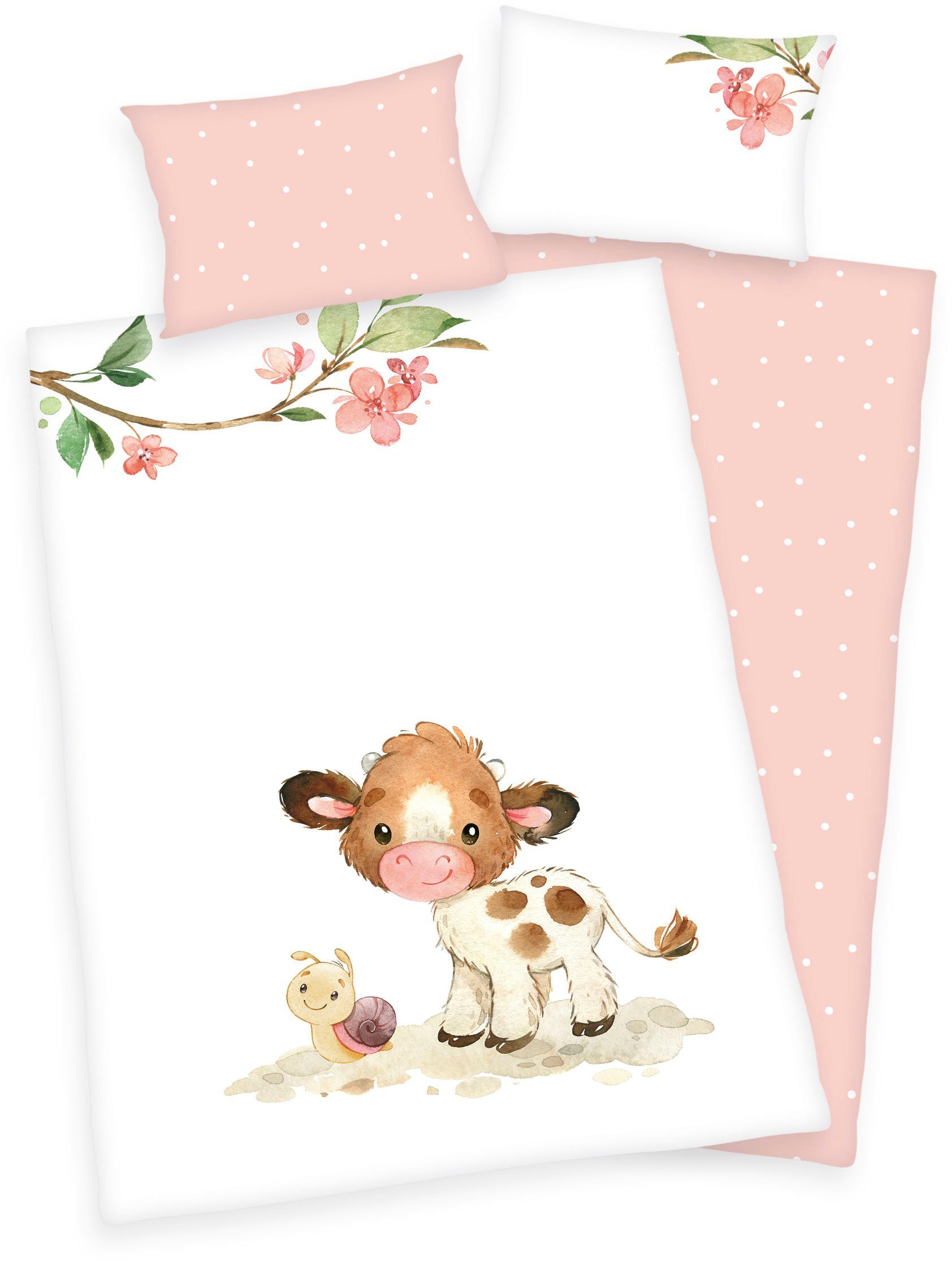 Baby Best Babybettwäsche süsses Kälbchen, Flanell, günstig online kaufen