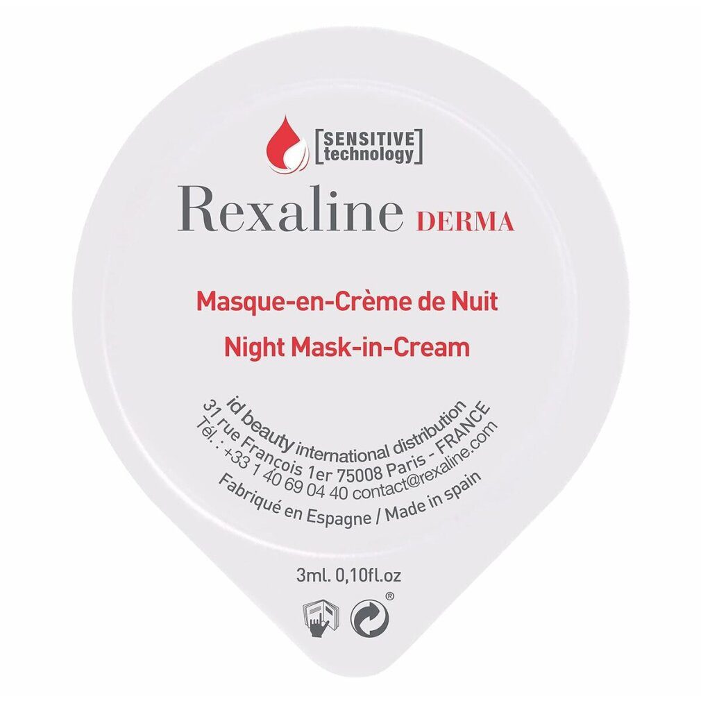 Rexaline Gesichtsmaske DERMA Nachtmaske in Creme 6 x
