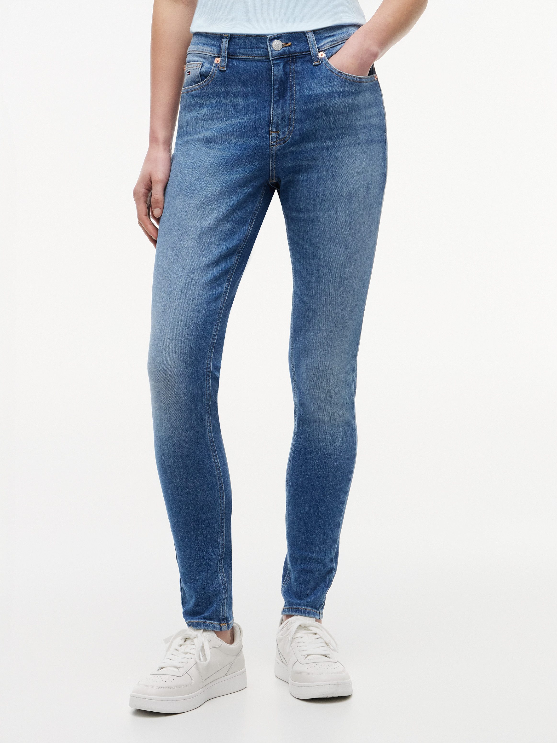 Tommy Jeans Skinny-fit-Jeans NORA MR SKNY Baumwollmischung, skinny fit