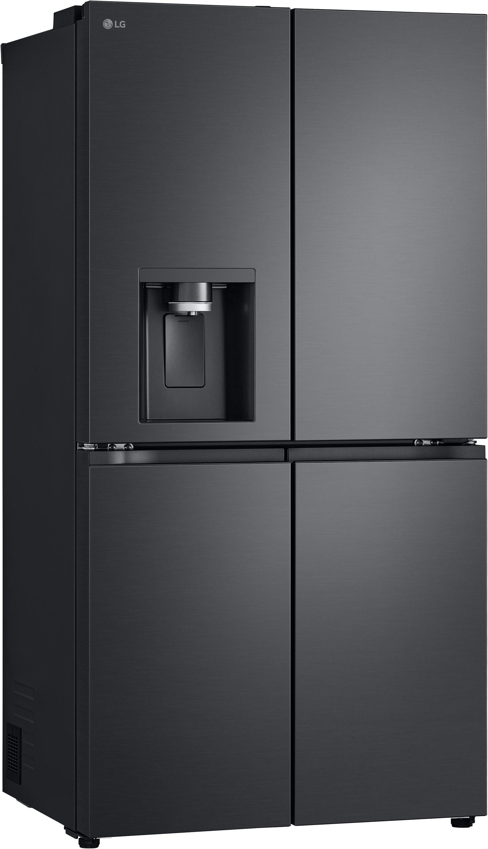 Valentinstagsgeschenk LG Multi Door GMF960EV2E, 179,2 cm hoch, 91,4 cm breit, No Frost, Wasserspender mit Smart Fill, großer Nutzinhalt von 646 L, sch