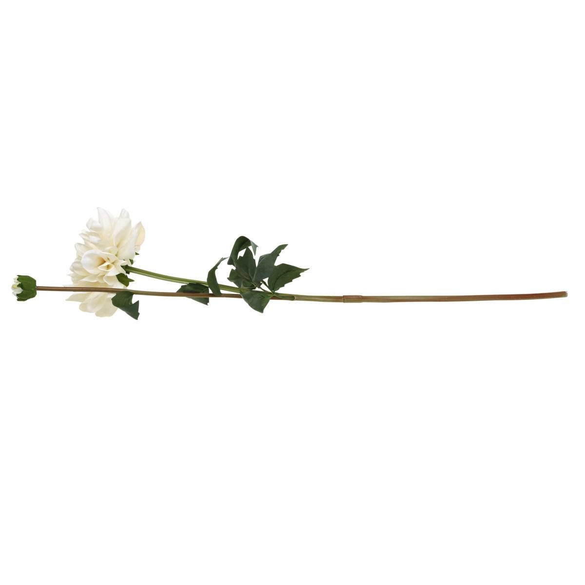 Kunstblume Kunstblume Dahlie Weiß Deko-Blume mit Knospe 57cm Echt, Florists Products, Höhe 5 cm