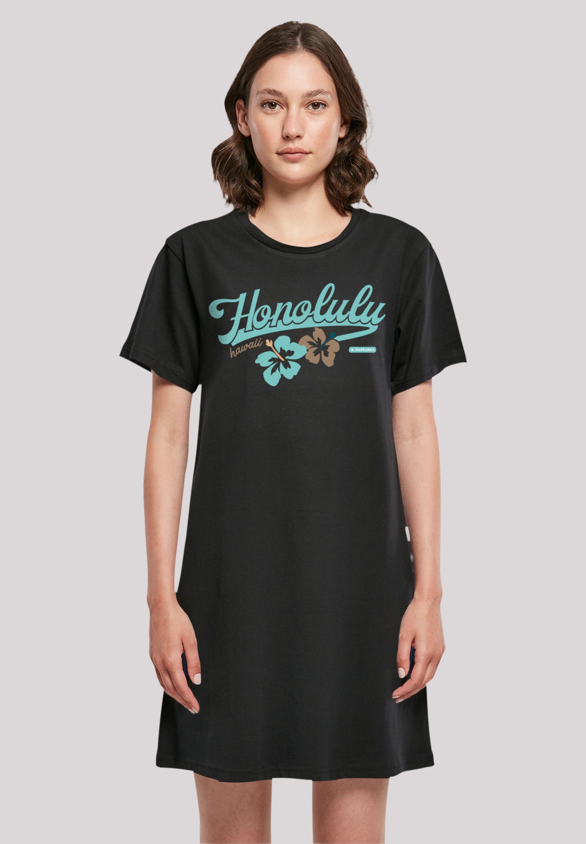 Leicht Figur tolle F4NT4STIC ausgestellte eine A-Form Honolulu für Shirtkleid Print,