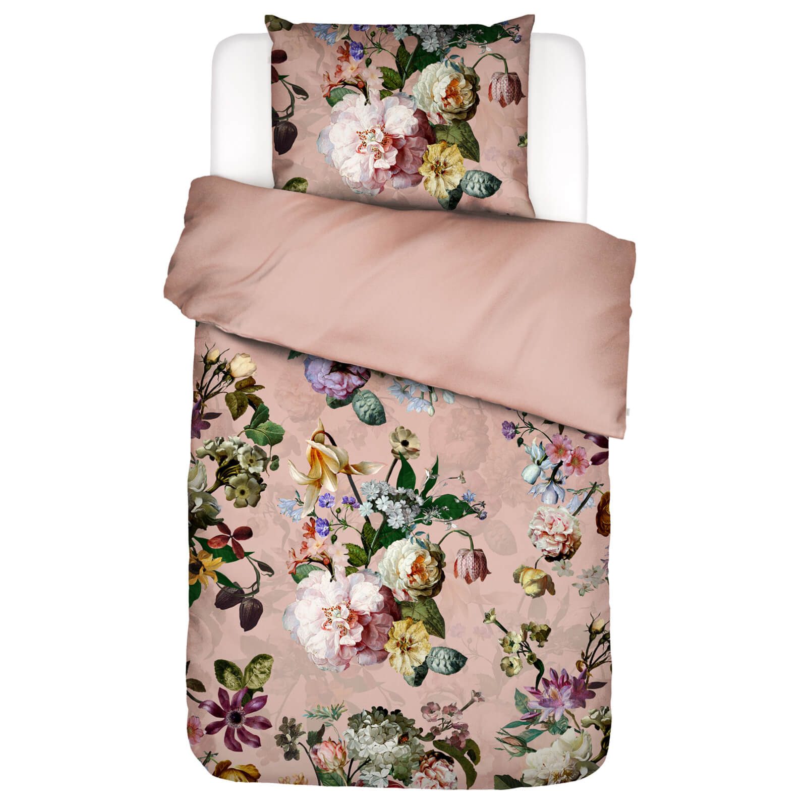 Essenza Bettwäsche Fleur Evening rose Satin, Satin, 2 teilig, Lilien, Dahli günstig online kaufen