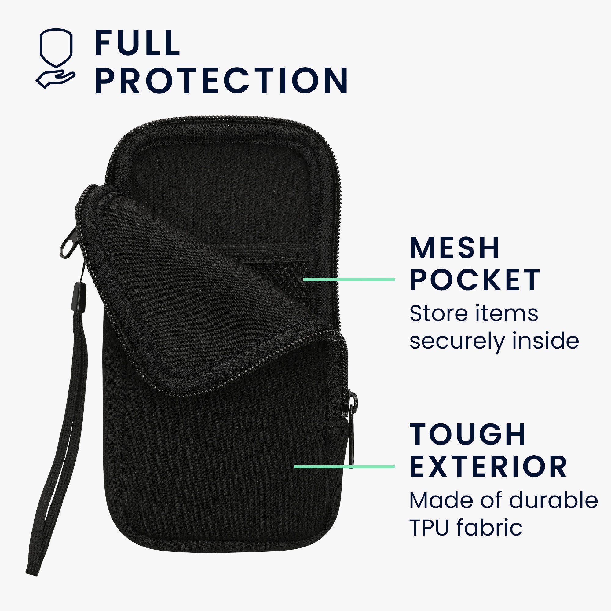 kwmobile Handytasche Handytasche für Smartphones XL - 6,7/6,8" (1-tlg), Neopren Handy Hülle - Handy Tasche Sleeve Pouch