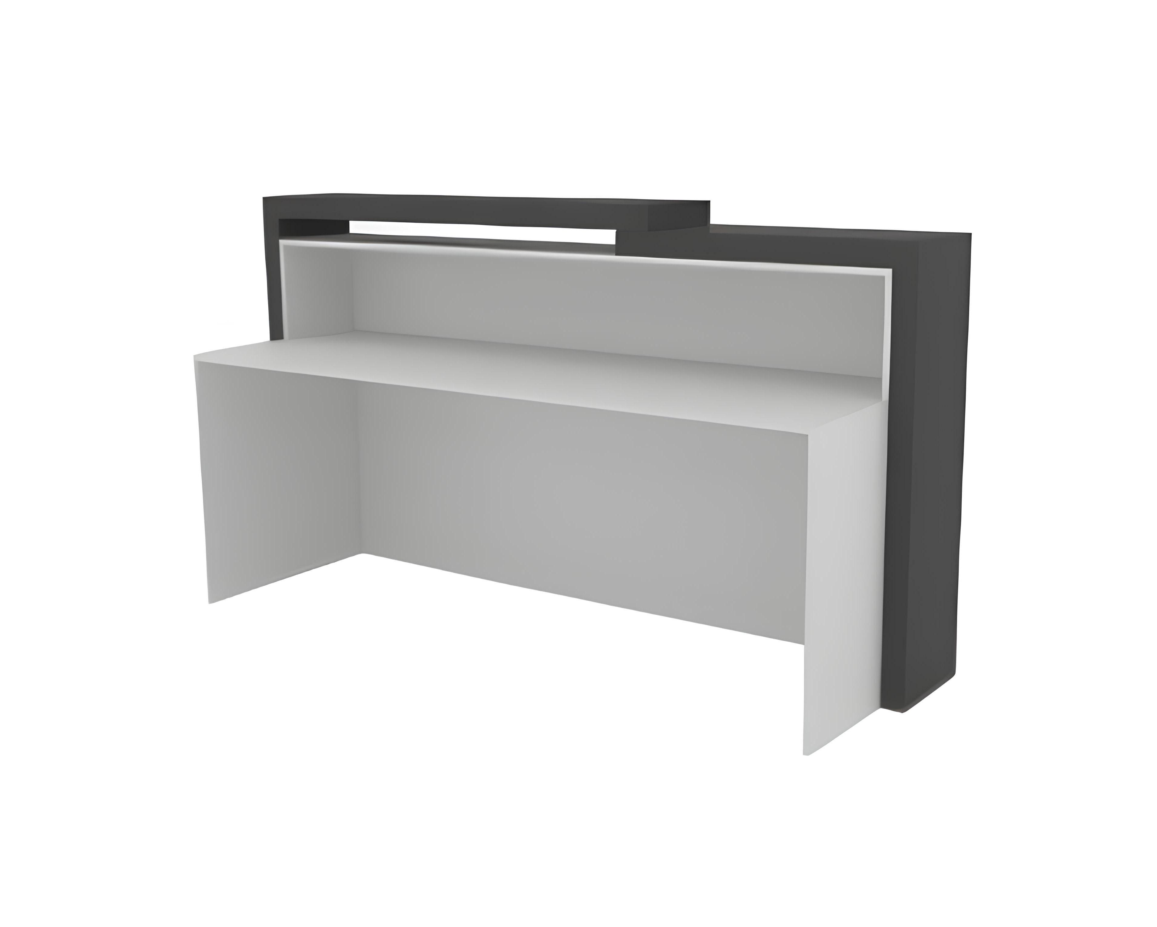 Xlmoebel Empfangstheke Stilvolles Empfangstresen in Weißgrau für Bürorezeption (Rezeption), Hergestellt in Europa