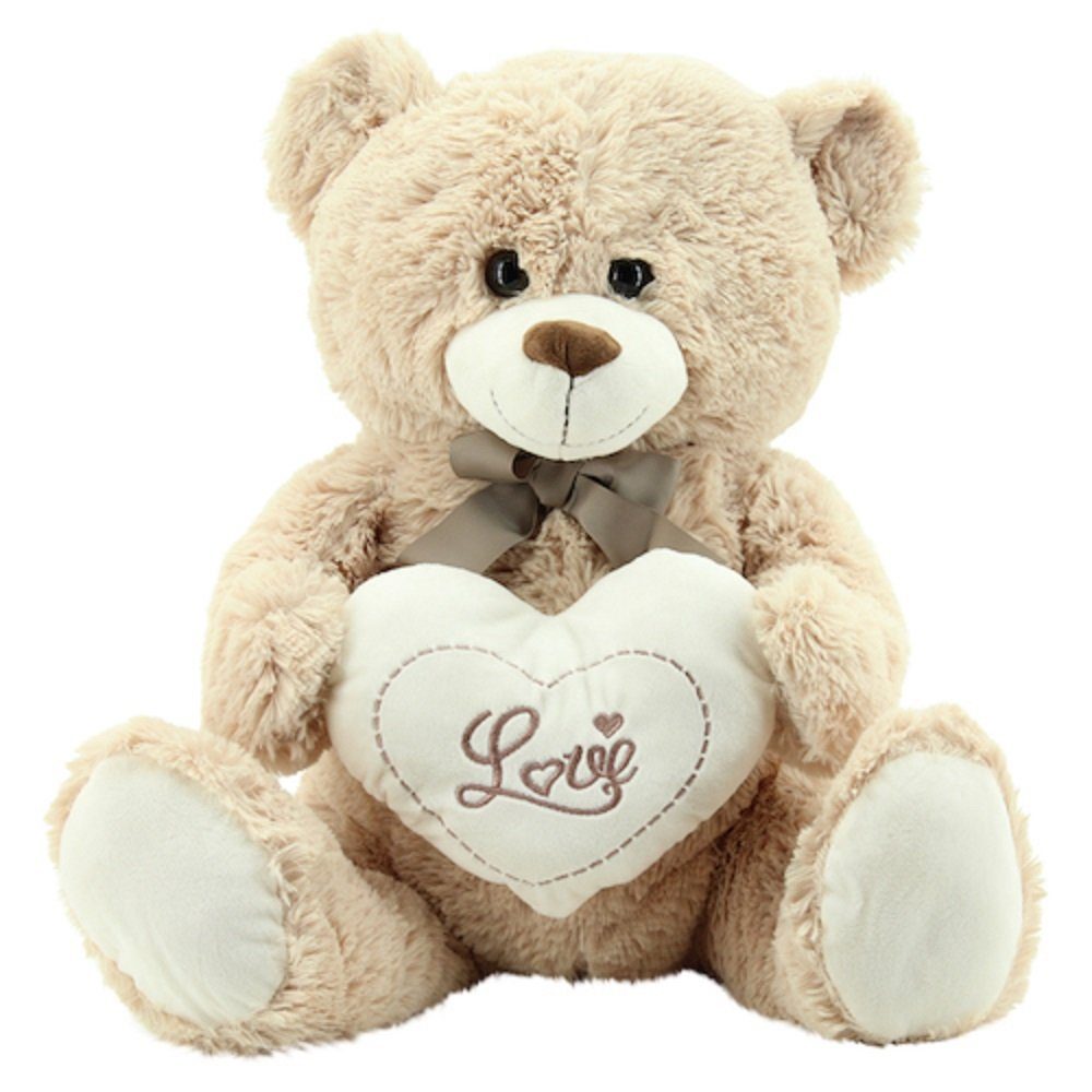 Sweety-Toys Kuscheltier Sweety Toys 9008 Teddy Teddybär Plüschbär 60 cm mit Herz LOVE