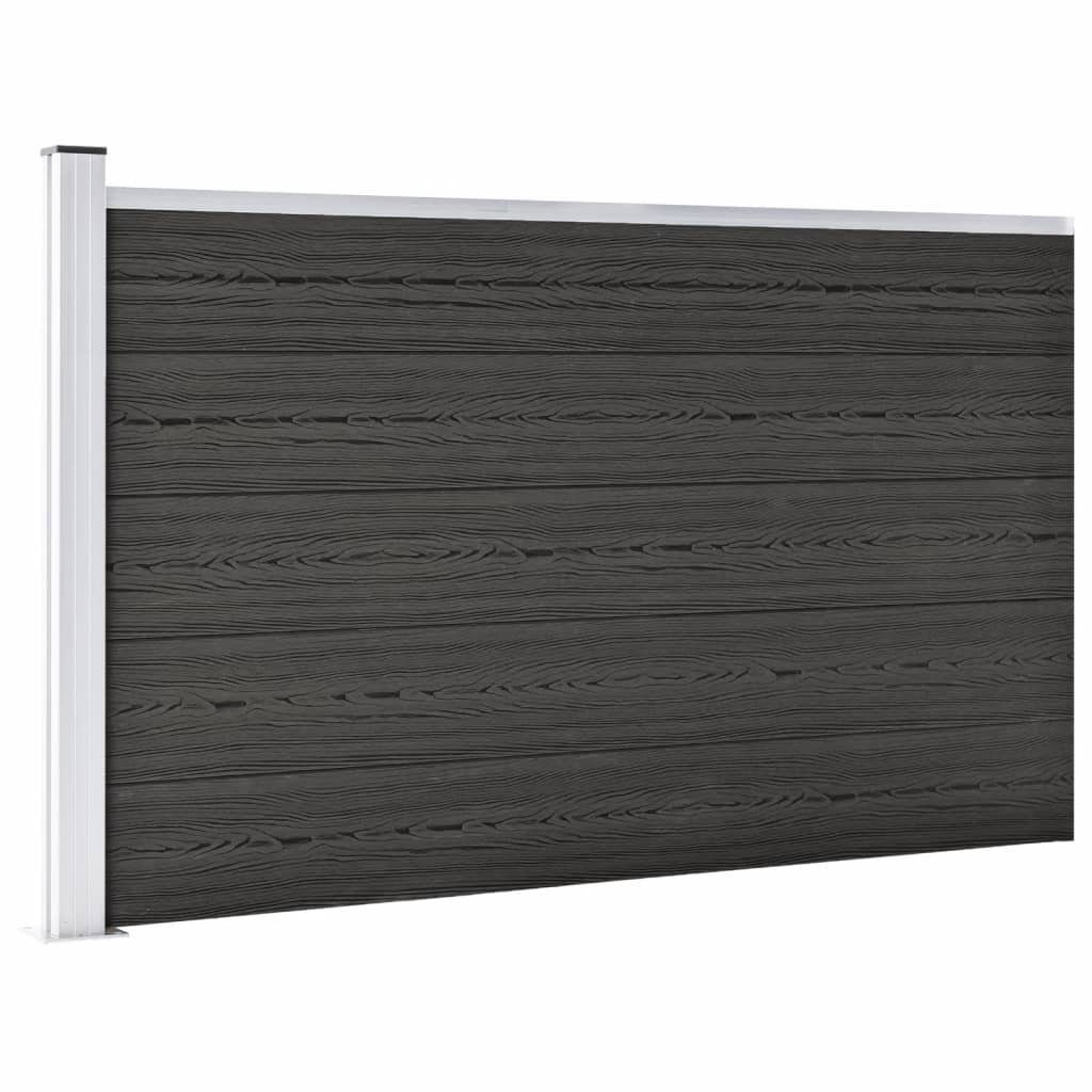 Thumbnail - vidaXL Gartenzaun Gartenzaun WPC 175x105 cm Grau, (1-St)