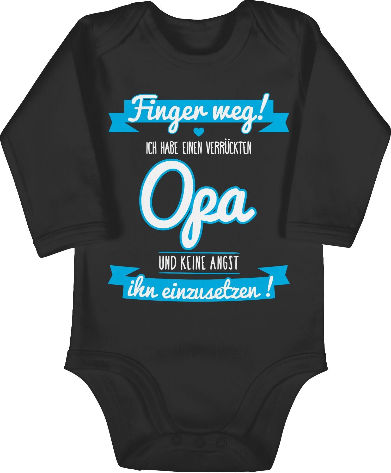 Shirtracer Shirtbody Ich habe einen verrückten Opa Sprüche Baby