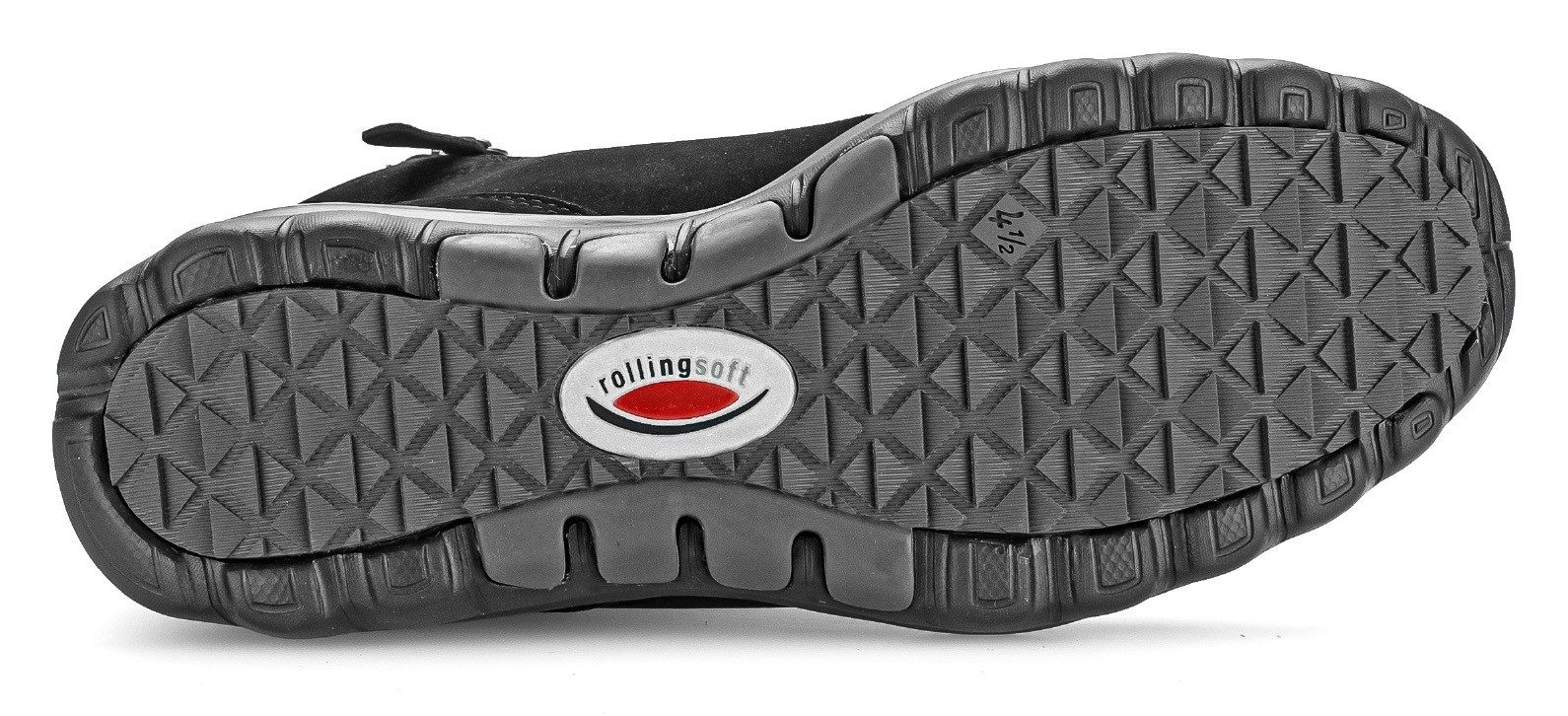 rollingsoft Schnürboots, Keilabsatz, Komfortboots mit profilierter Gummilaufsohle