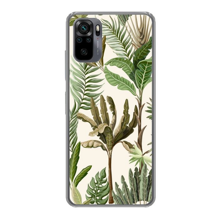 MuchoWow Handyhülle Dschungel - Palme - Bananenstaude - Kinder - Natur - Pflanzen Phone Case Handyhülle Xiaomi Redmi Note 10 Silikon Schutzhülle
