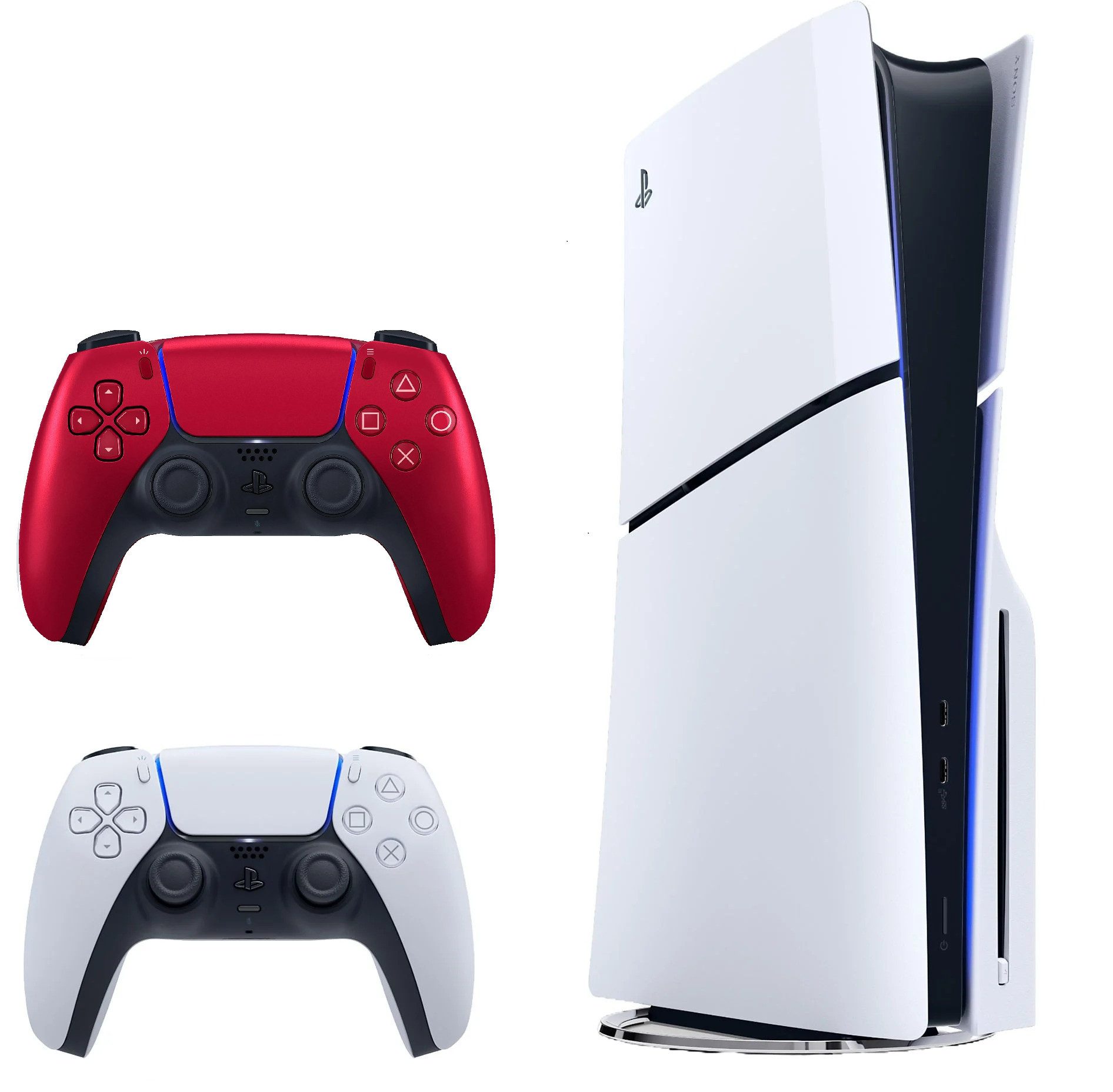 Playstation Playstation 5 Slim 1TB mit Blu-ray Laufwerk + 2 Controller Wunschfarbe