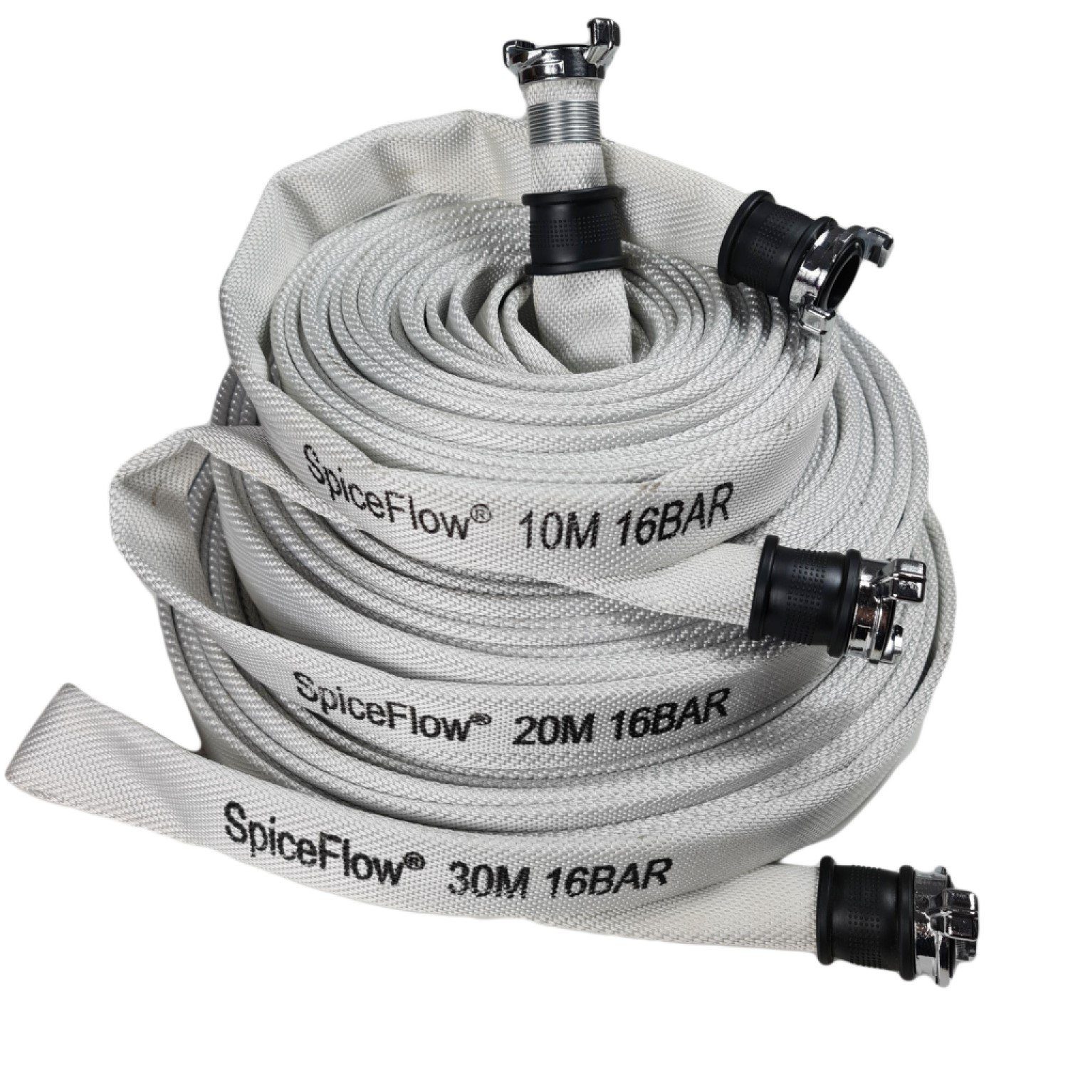 SpiceFlow Gartenschlauch Bauschlauch Geka-kompatibel 10 Meter, Geka Kompatible