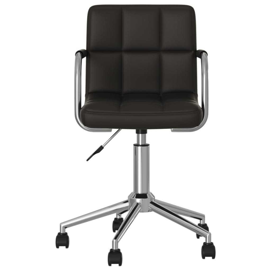 furnicato Bürostuhl Drehbarer Schwarz 48x47x(74,5-86) cm (1 St), Höhenverstellbarer Schreibtagstuhl mit Gasdruckfeder für Homeoffice
