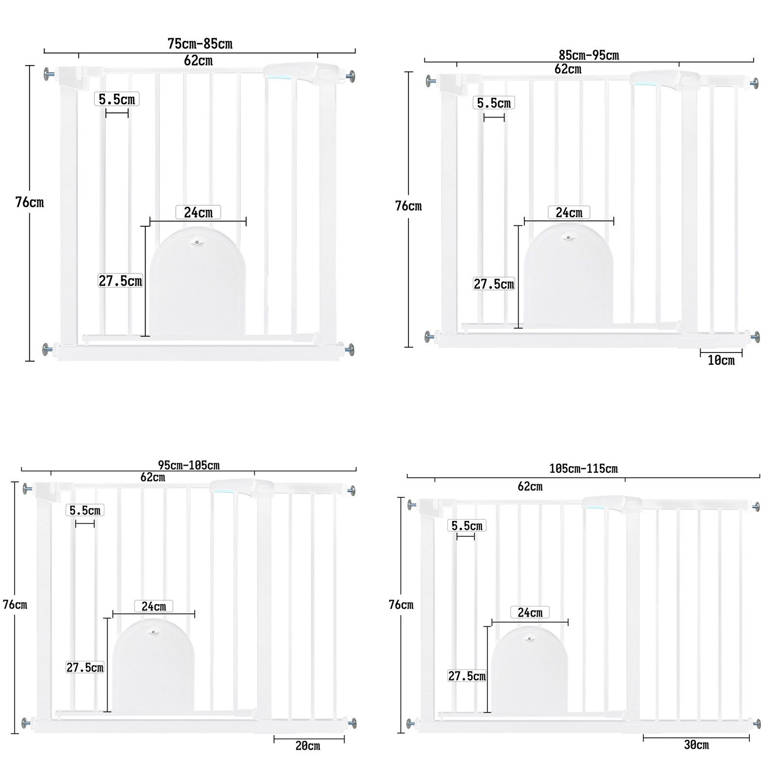 FIVMEN Treppenschutzgitter Türschutzgitter Treppengitter ohne bohren mit Ha günstig online kaufen