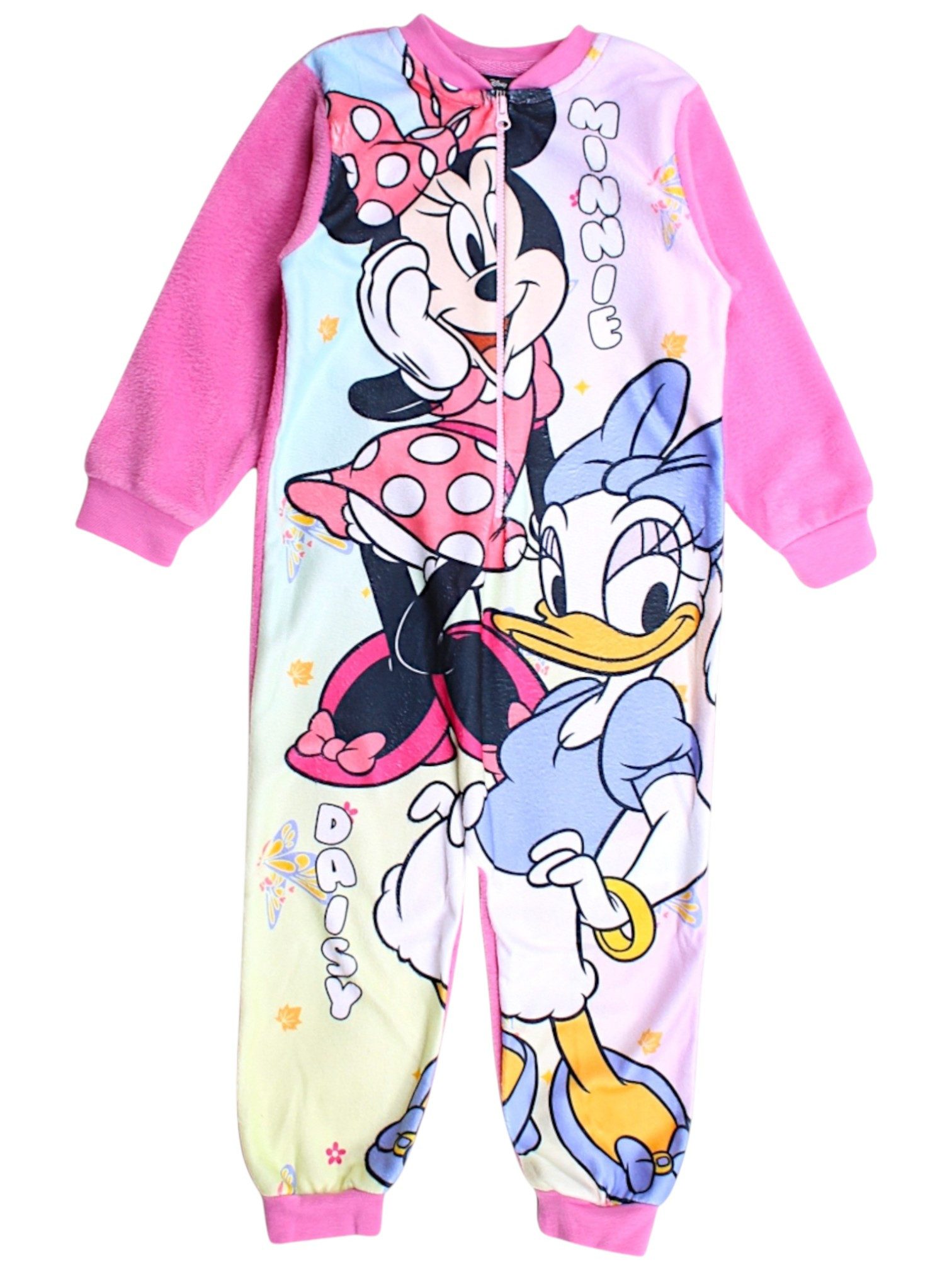 Disney Minnie Mouse Fleeceoverall Minnie Maus & Daisy Duck (1-tlg) Mädchen Jumpsuit Schlafoverall Gr. 92 - 128 cm