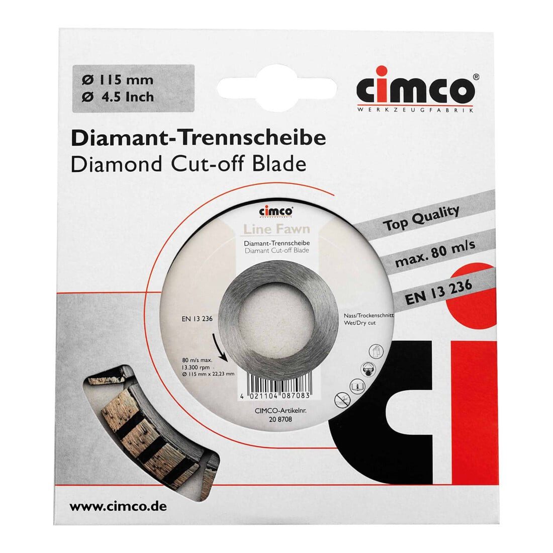 Cimco Trennscheibe Cimco Diamanttrennscheibe D=230mm 208716