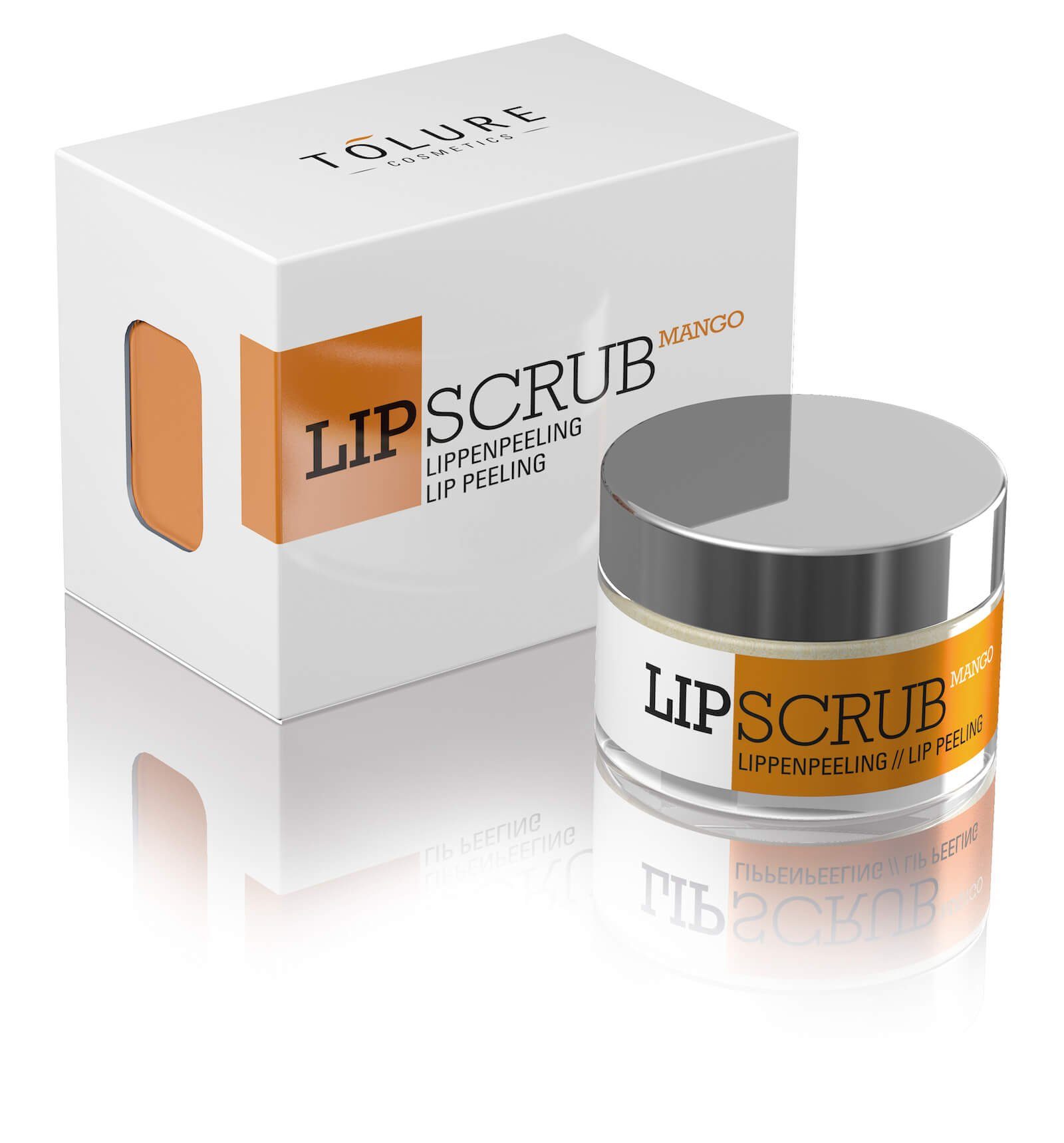 Lipscrub® nährender Lippen-Zuckerpeeling Feuchtigkeitsspendendes Mango, Wirkung Lippenpeeling Tolure mit