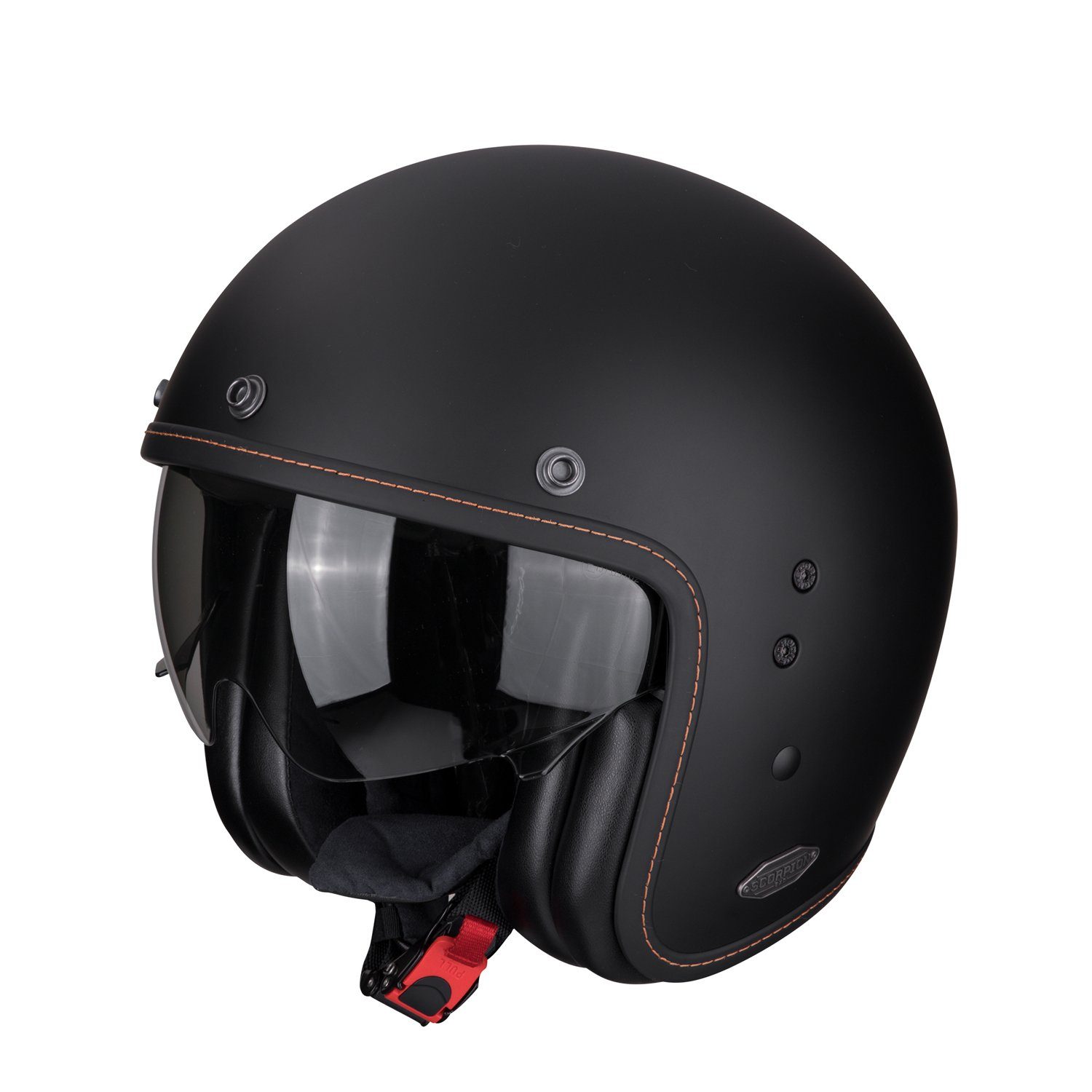 Scorpion Exo Motorradhelm Scorpion Exo-Belfast Solid BLK2 matt schwarz