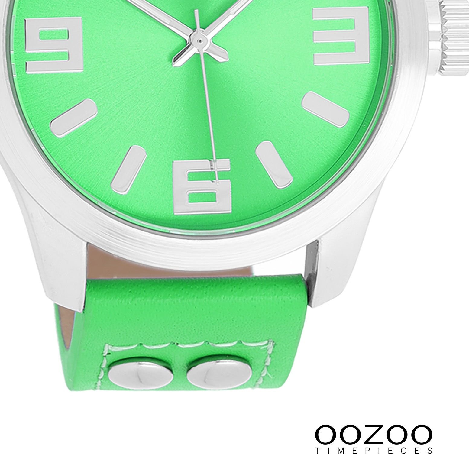 OOZOO Quarzuhr Oozoo Damen Armbanduhr JR Analog Metall, (Analoguhr), Damenuhr rund, groß (ca. 40mm) Metallarmband, Casual-Style