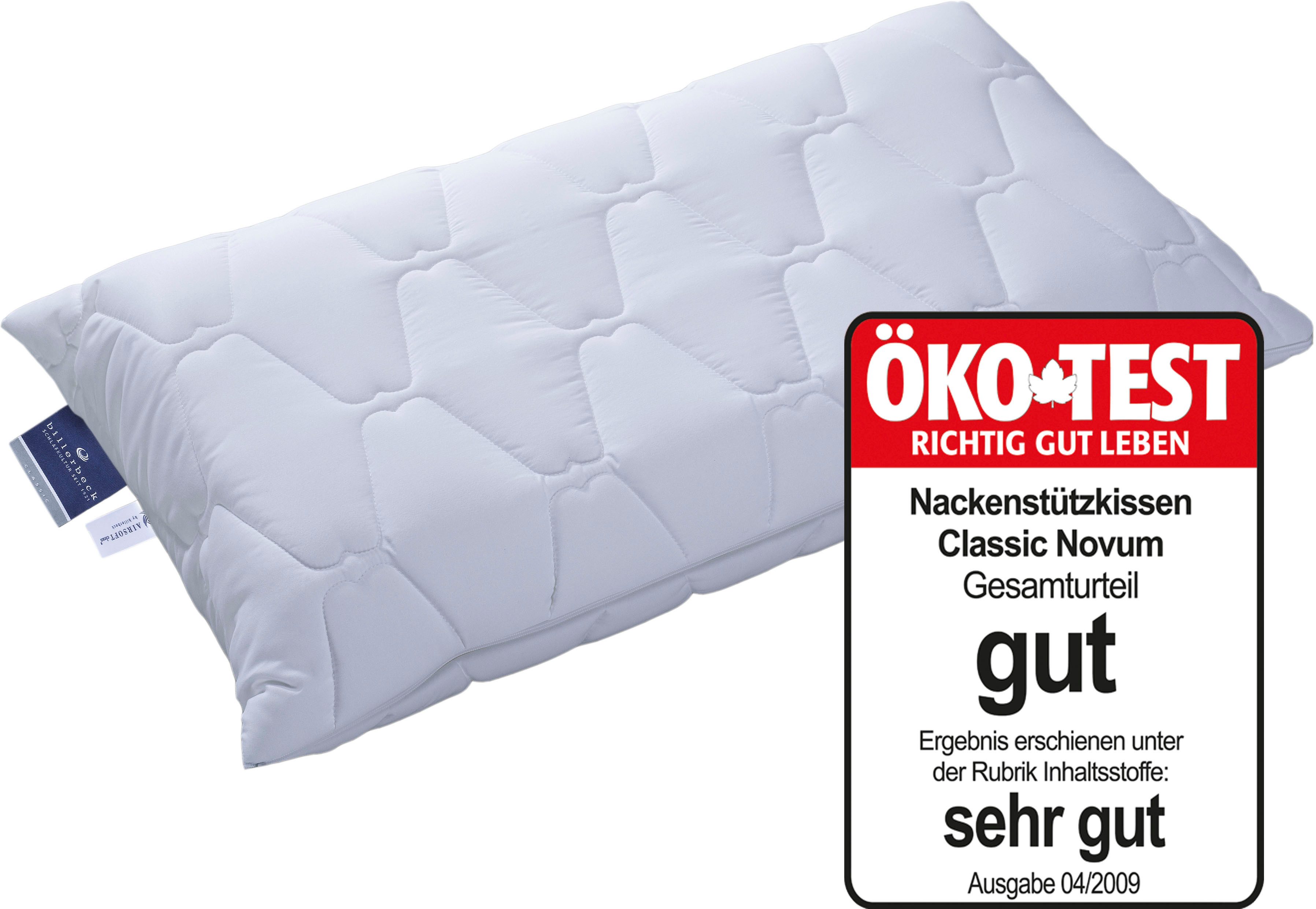 billerbeck Nackenstützkissen Novum, Kissen ist Allergiker freundlich (Hauss günstig online kaufen
