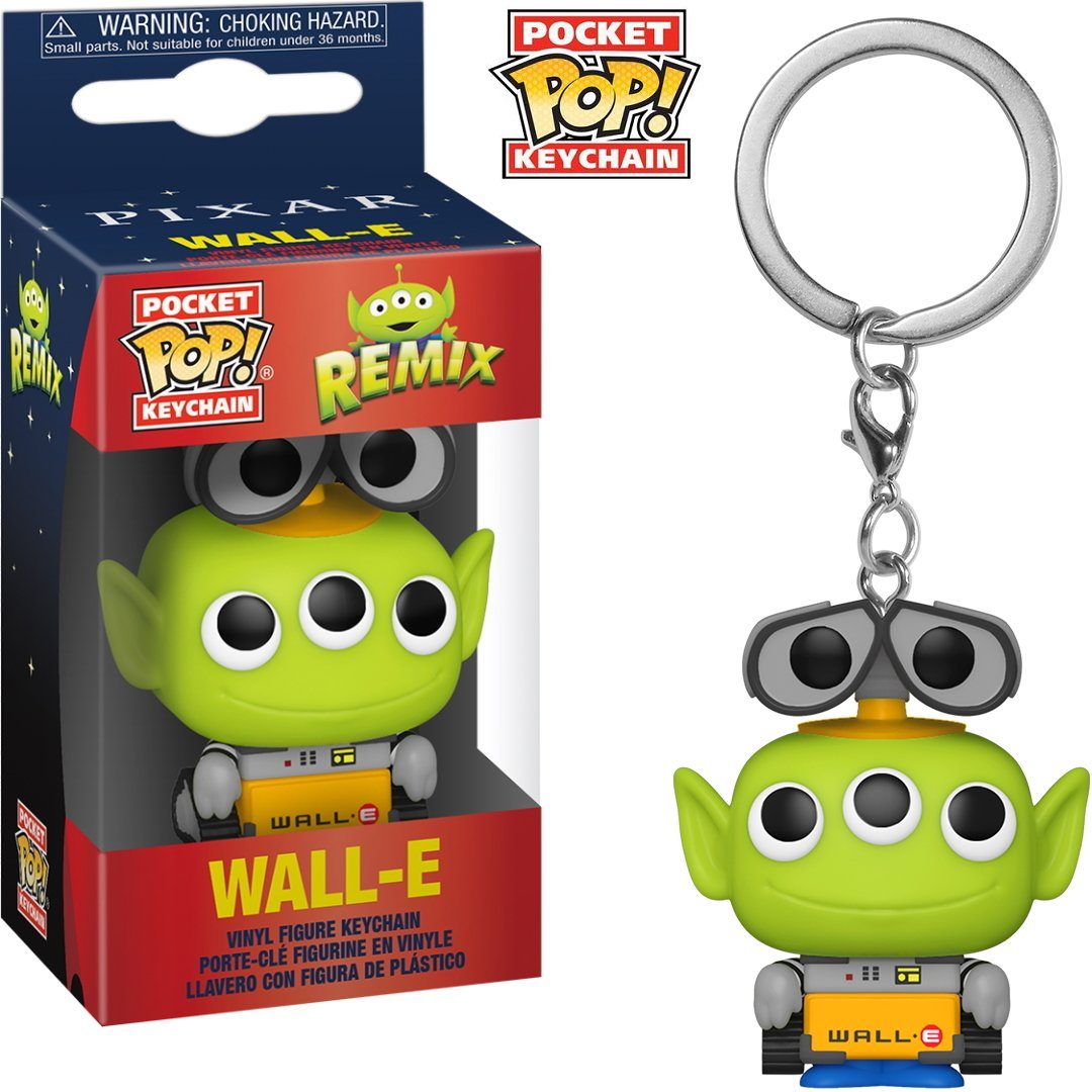 Alien Schlüsselanhänger Pop! Funko Pixar Pocket Wall-E Remix -