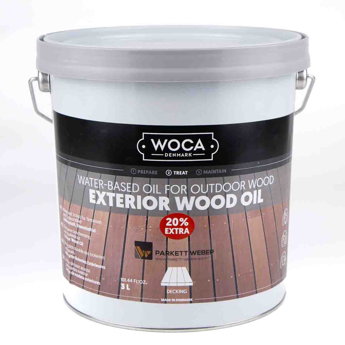 WOCA Holzöl Woca Exterior Wood Oil Natur 3 Liter Aktionsangebot