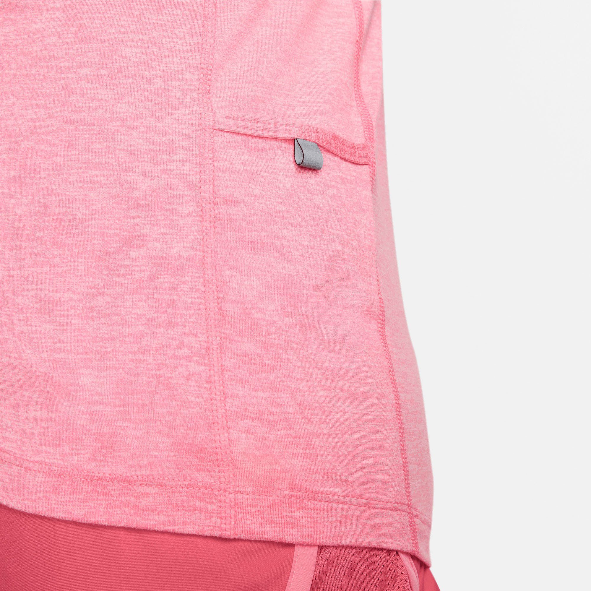 Women's Running Top 1/-Zip Element rot Nike Laufshirt