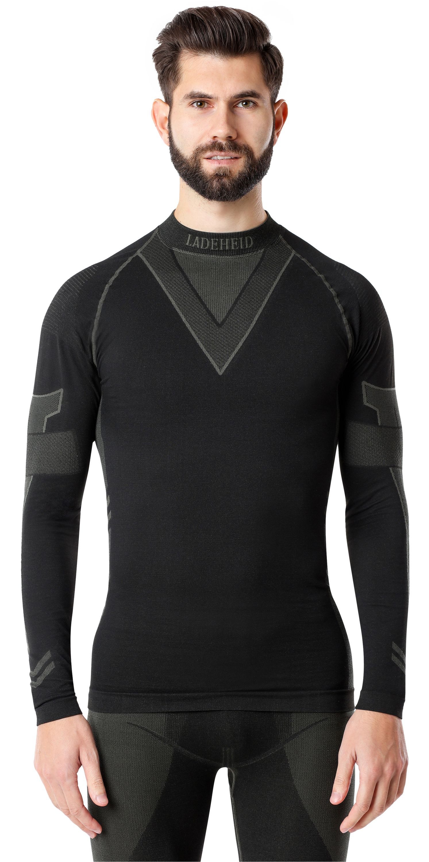 Ladeheid Funktionsunterhemd Herren Funktionsunterwäsche langarm Shirt Thermoaktiv LAGI001
